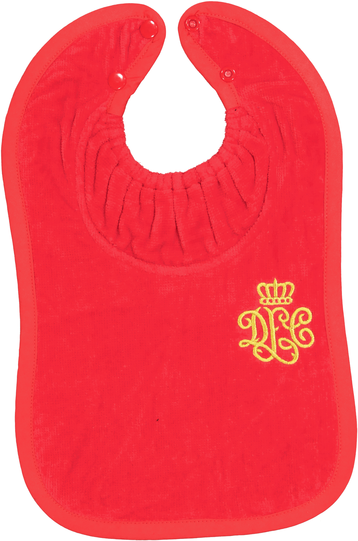 Crown Emblem Bib Red