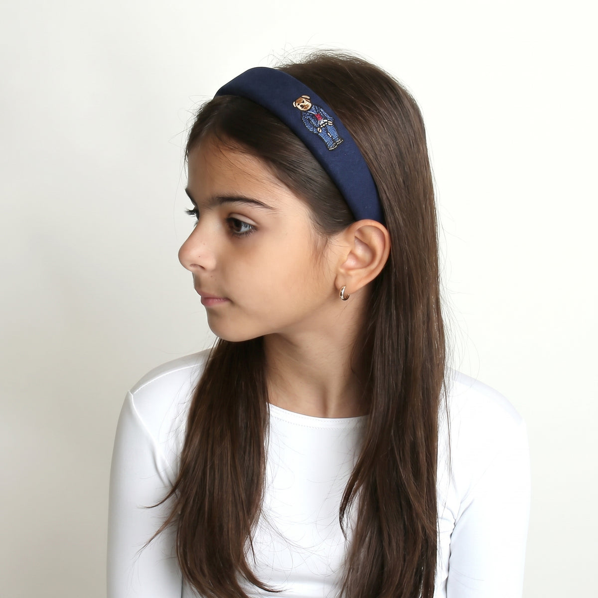 Teddy Inspired Headband Navy