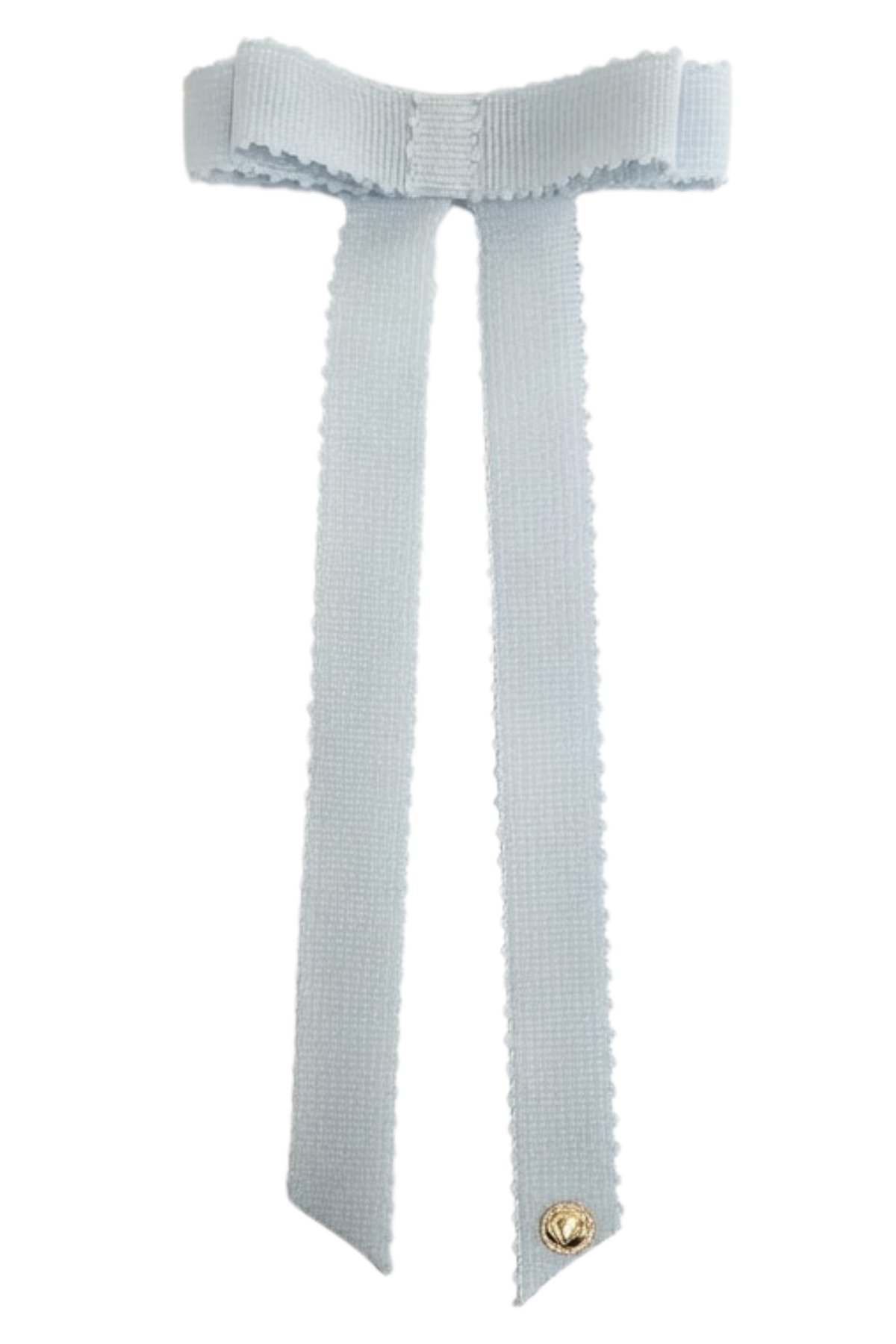 Picot Ribbon Bow Large Clip