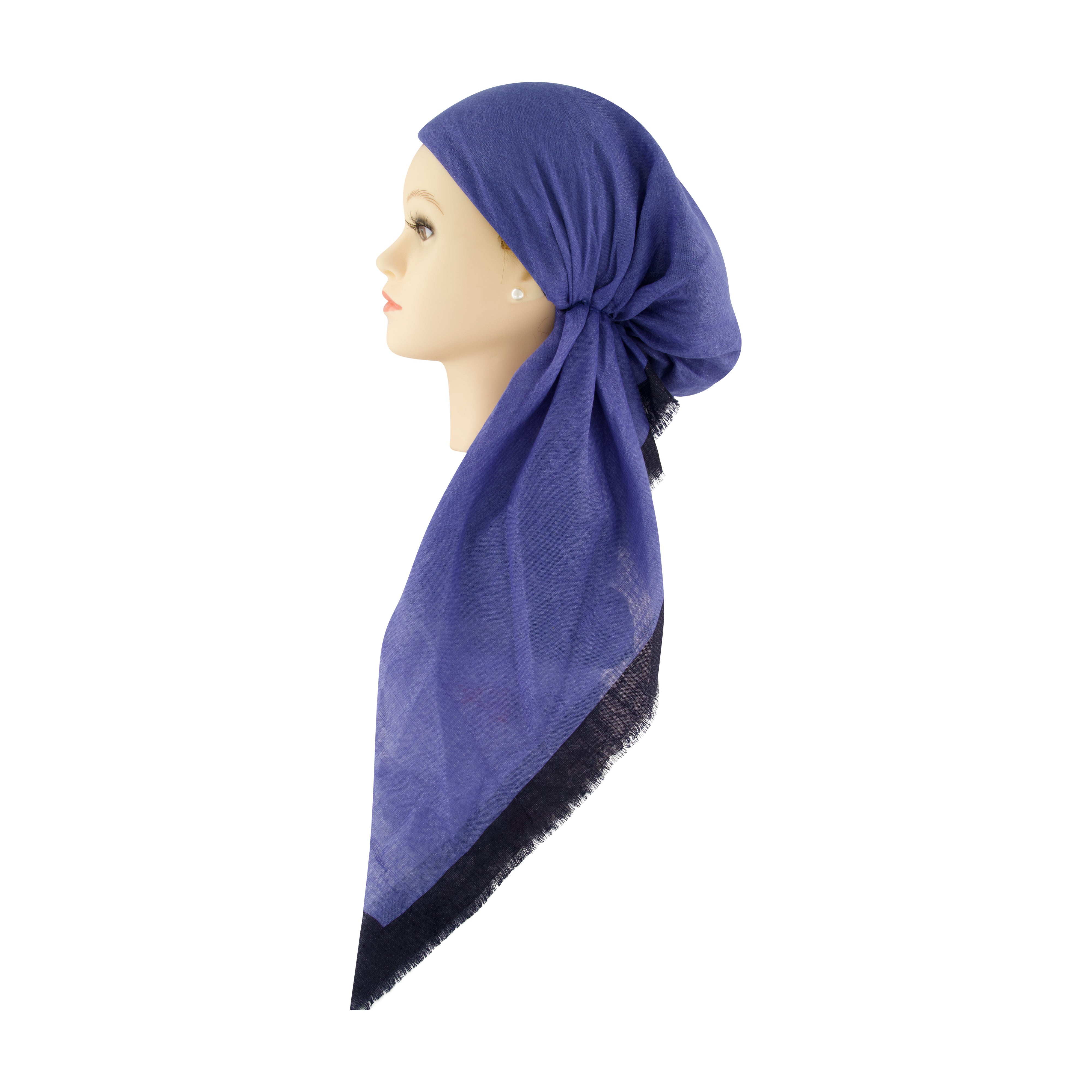 Solid with Border Headscarf