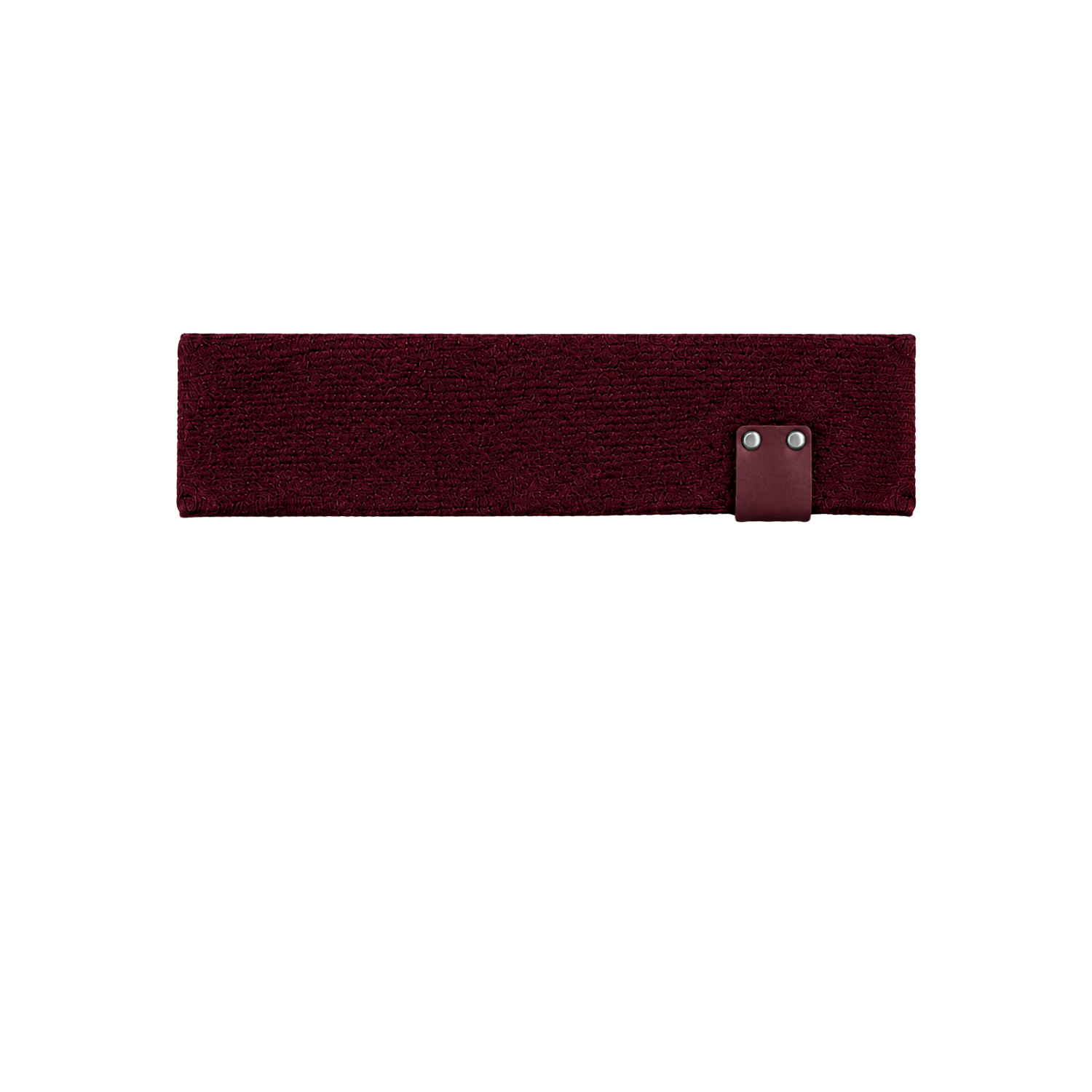 Leather Tab Toddler Junior Headwrap Burgundy