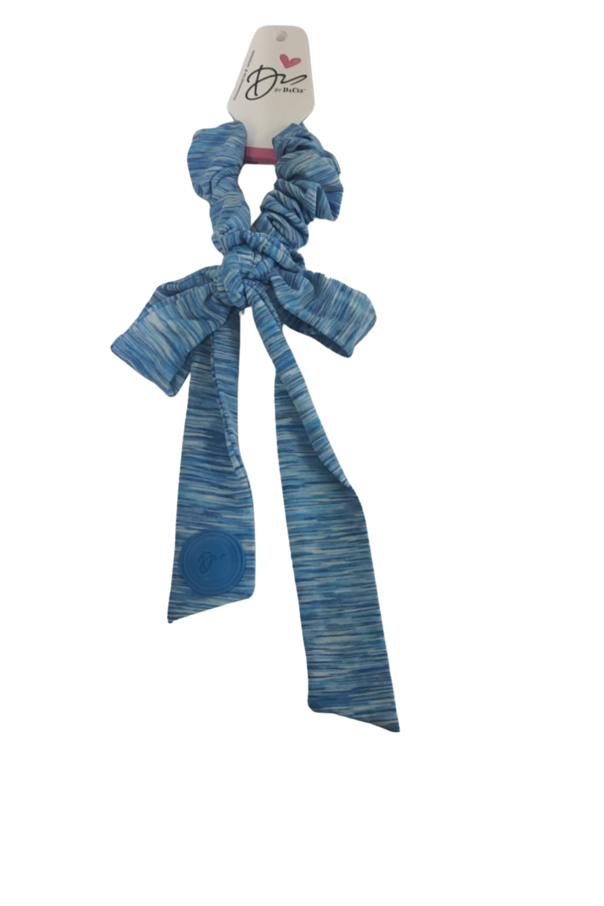 Heathered with Jelly Logo Large Bow Scrunchy