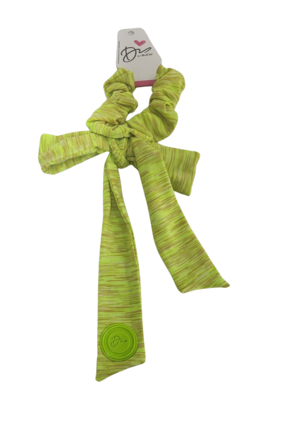 Heathered with Jelly Logo Large Bow Scrunchy
