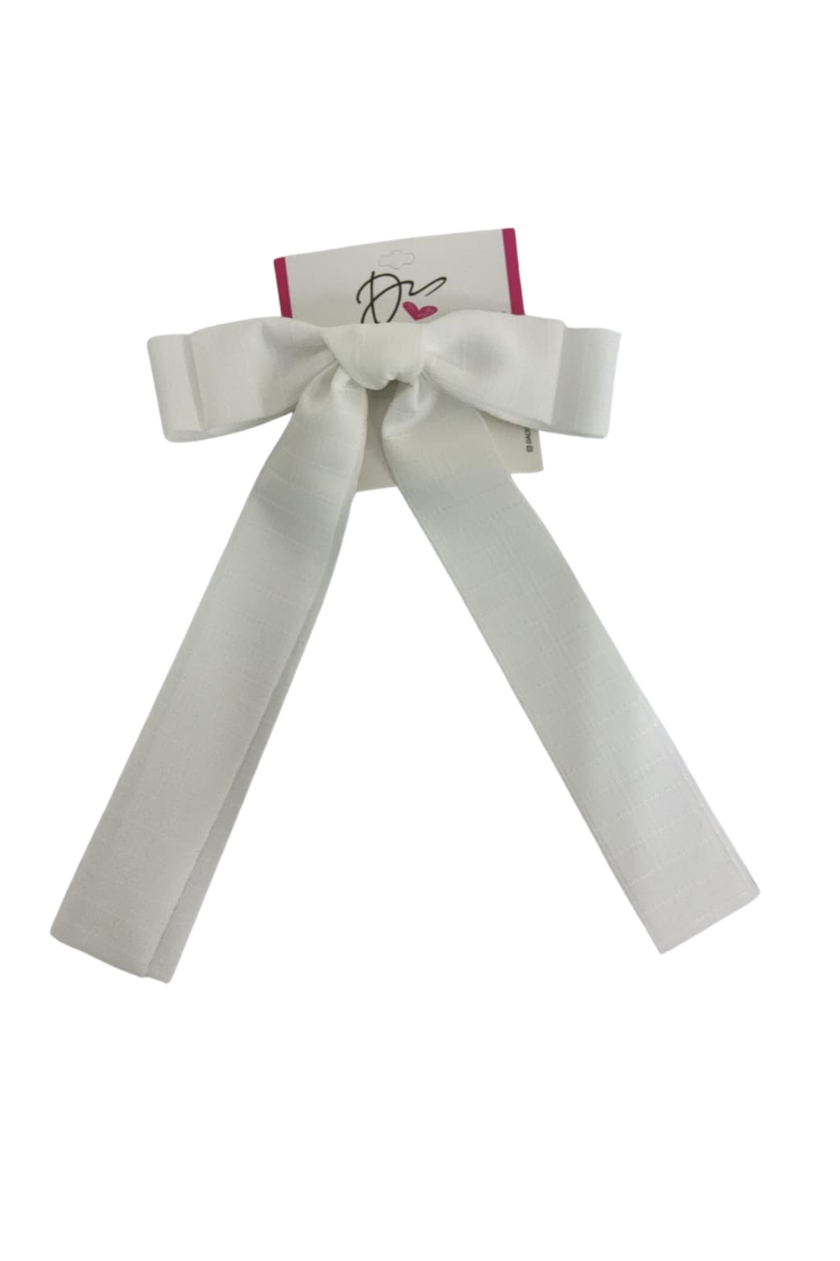 Grosgrain Striped Bow Large Clip