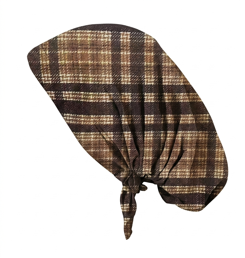 Plaid Bandana Black/Brown