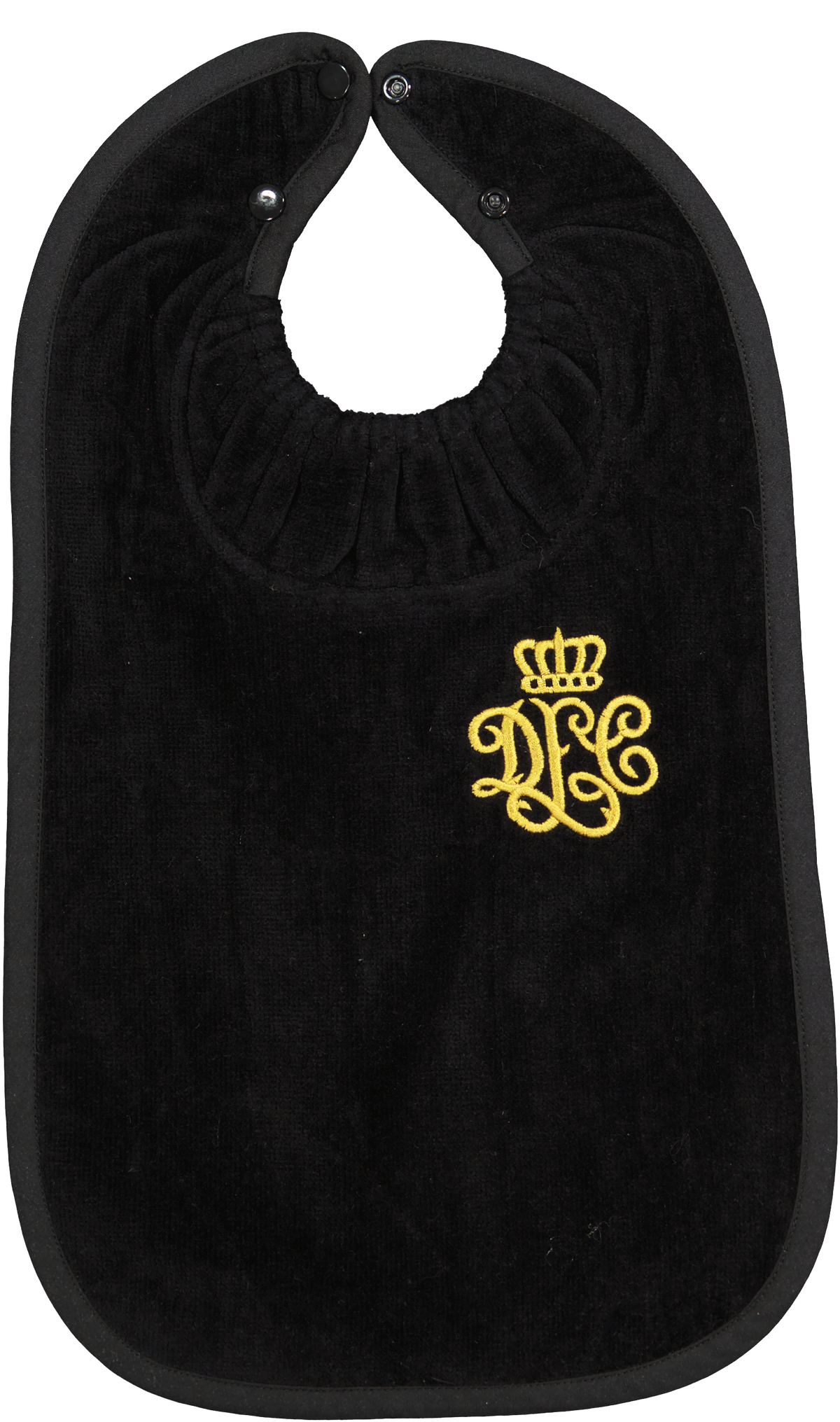Crown Emblem Bib Black