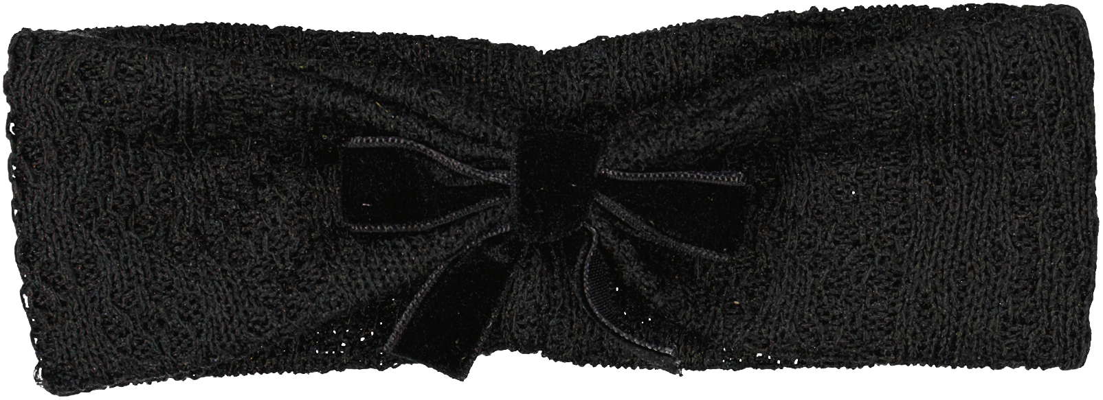 Eyelet Knit Bow Baby Headband