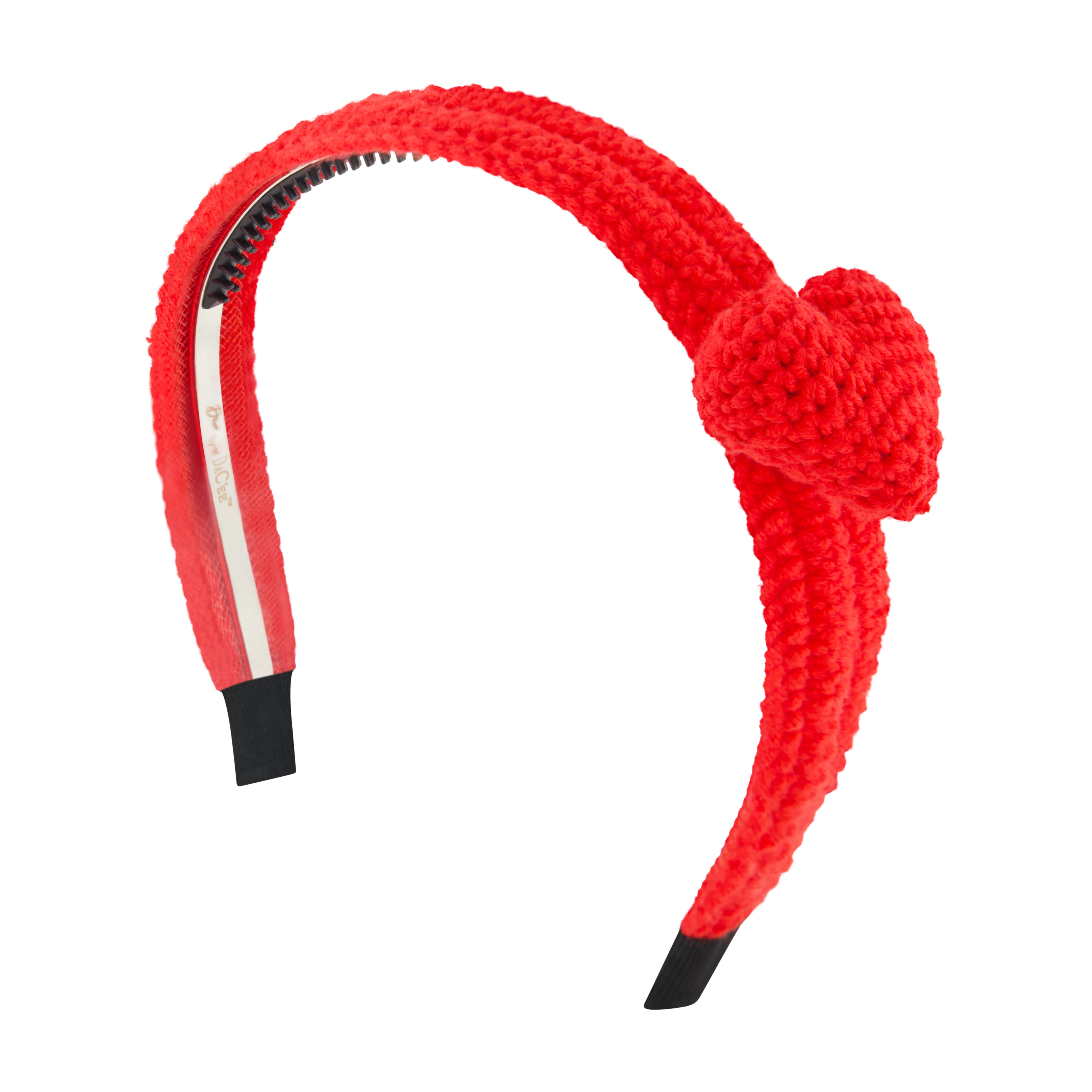 3D Crochet Heart Headband