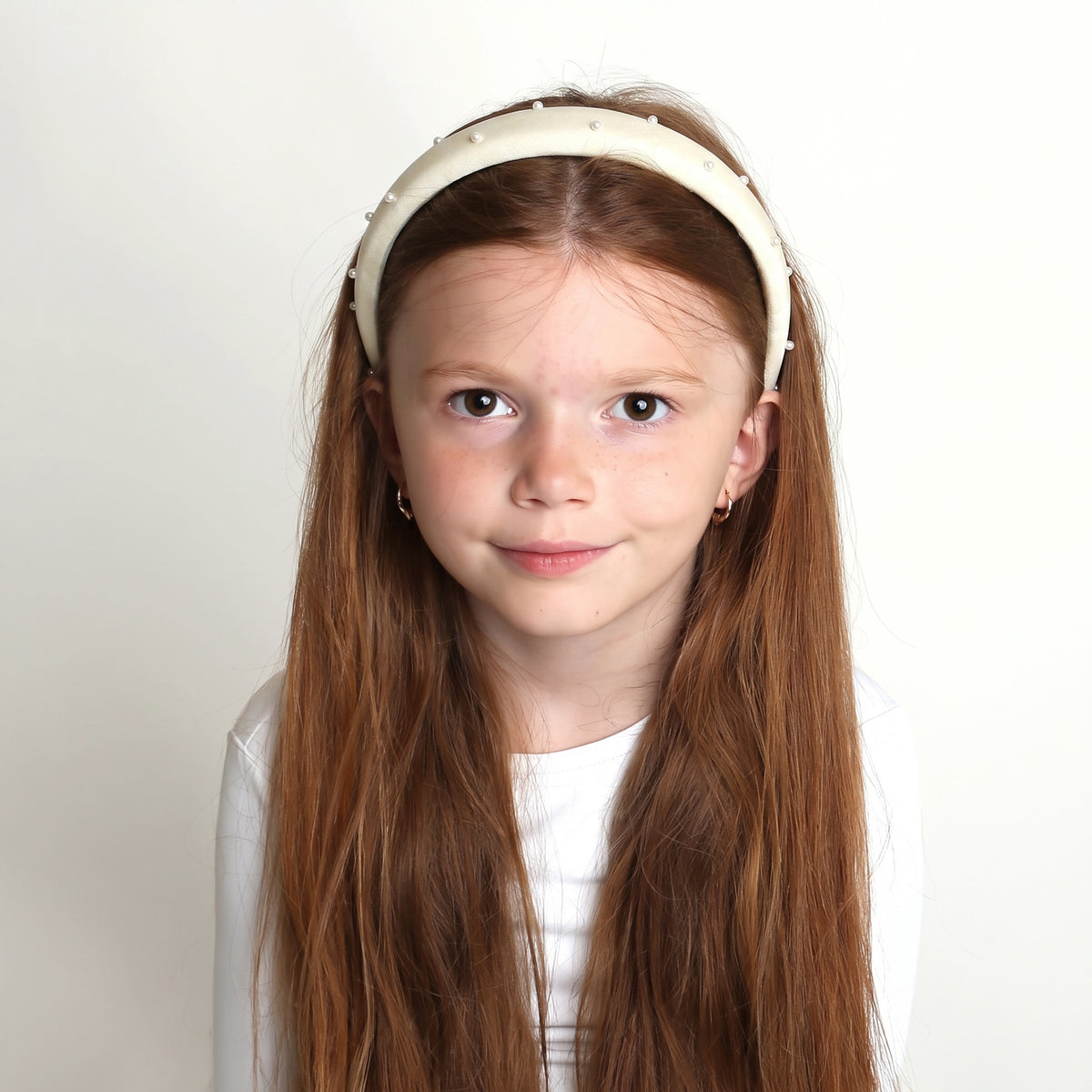 Scattered Pearls Headband Ivory