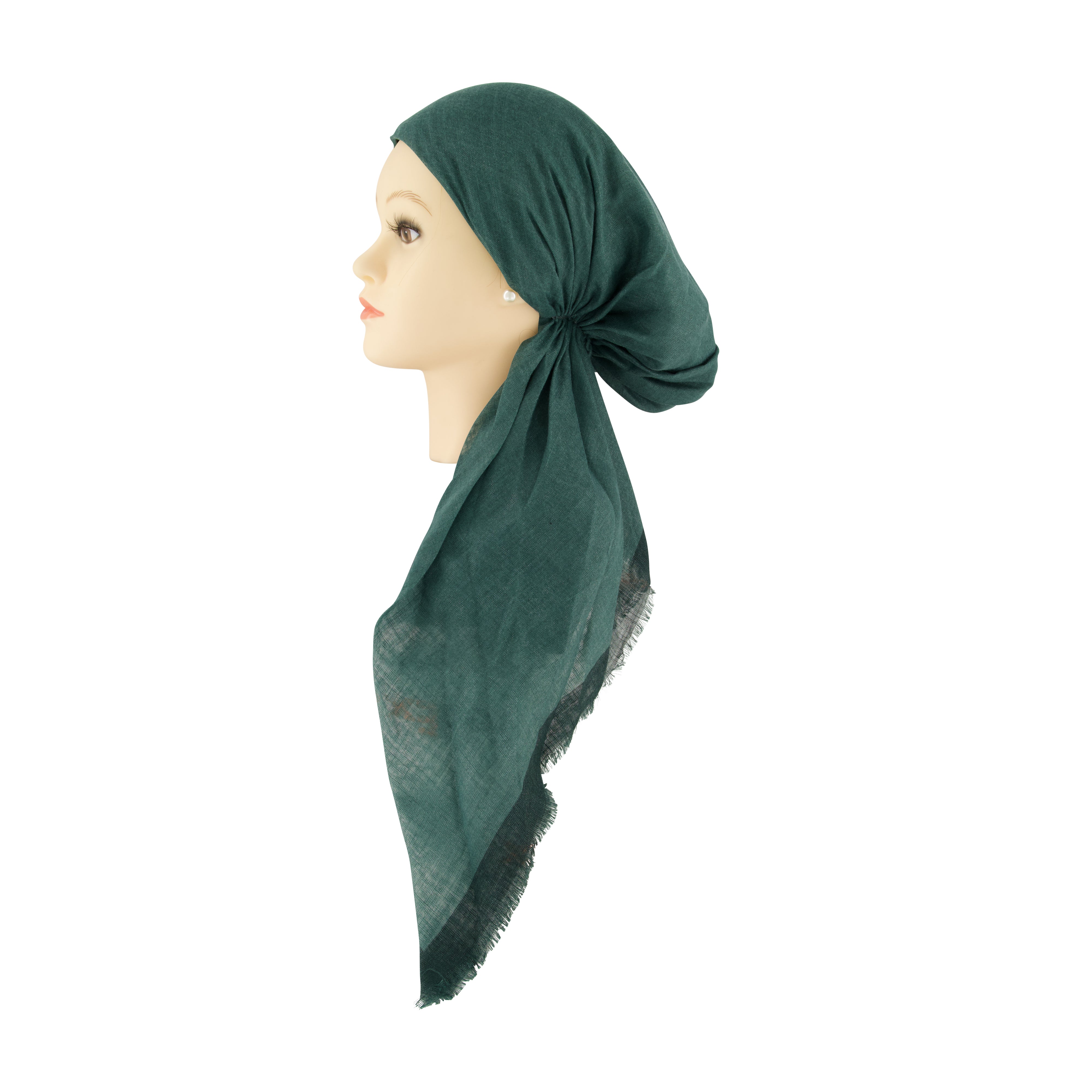 Solid with Border Headscarf