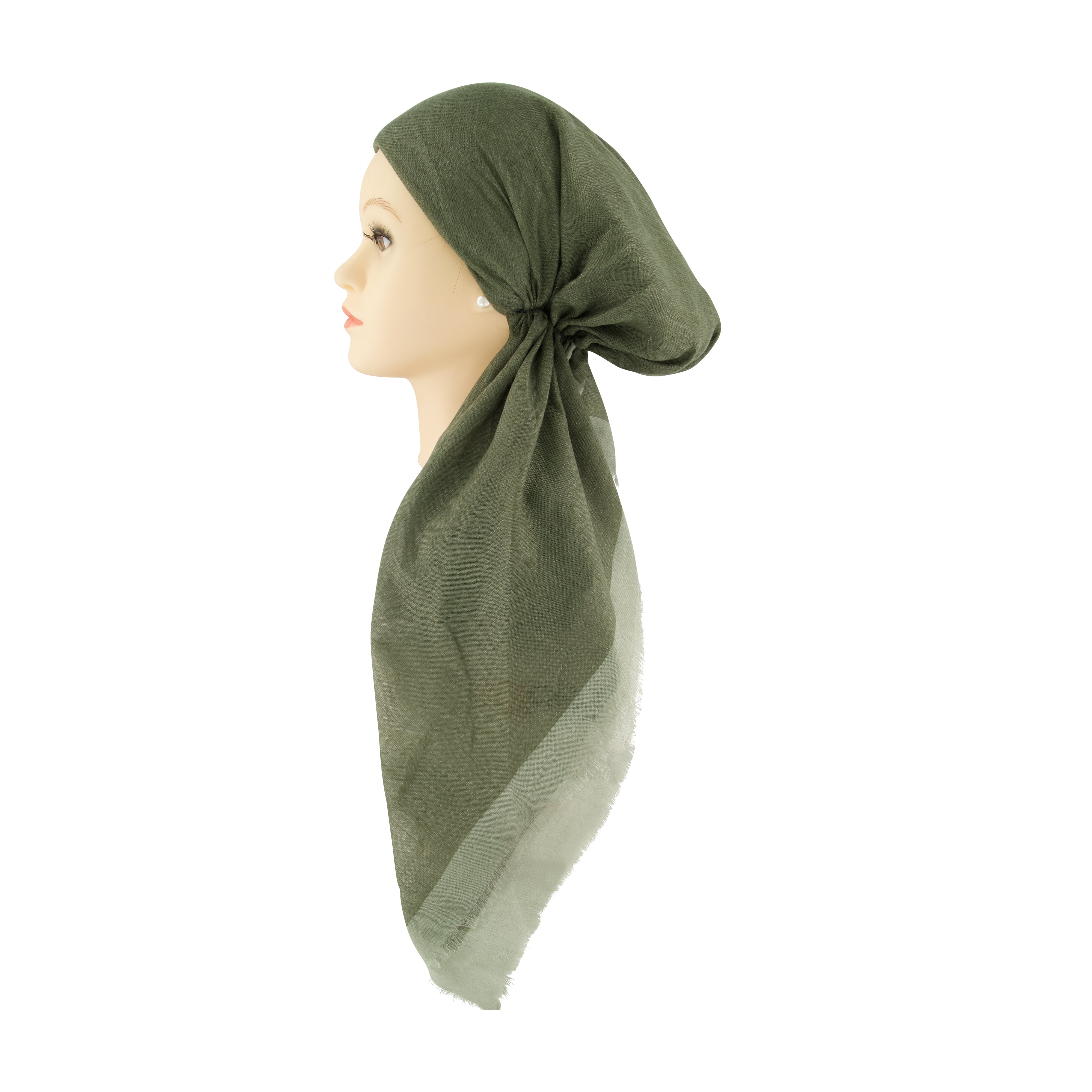 Solid with Border Headscarf