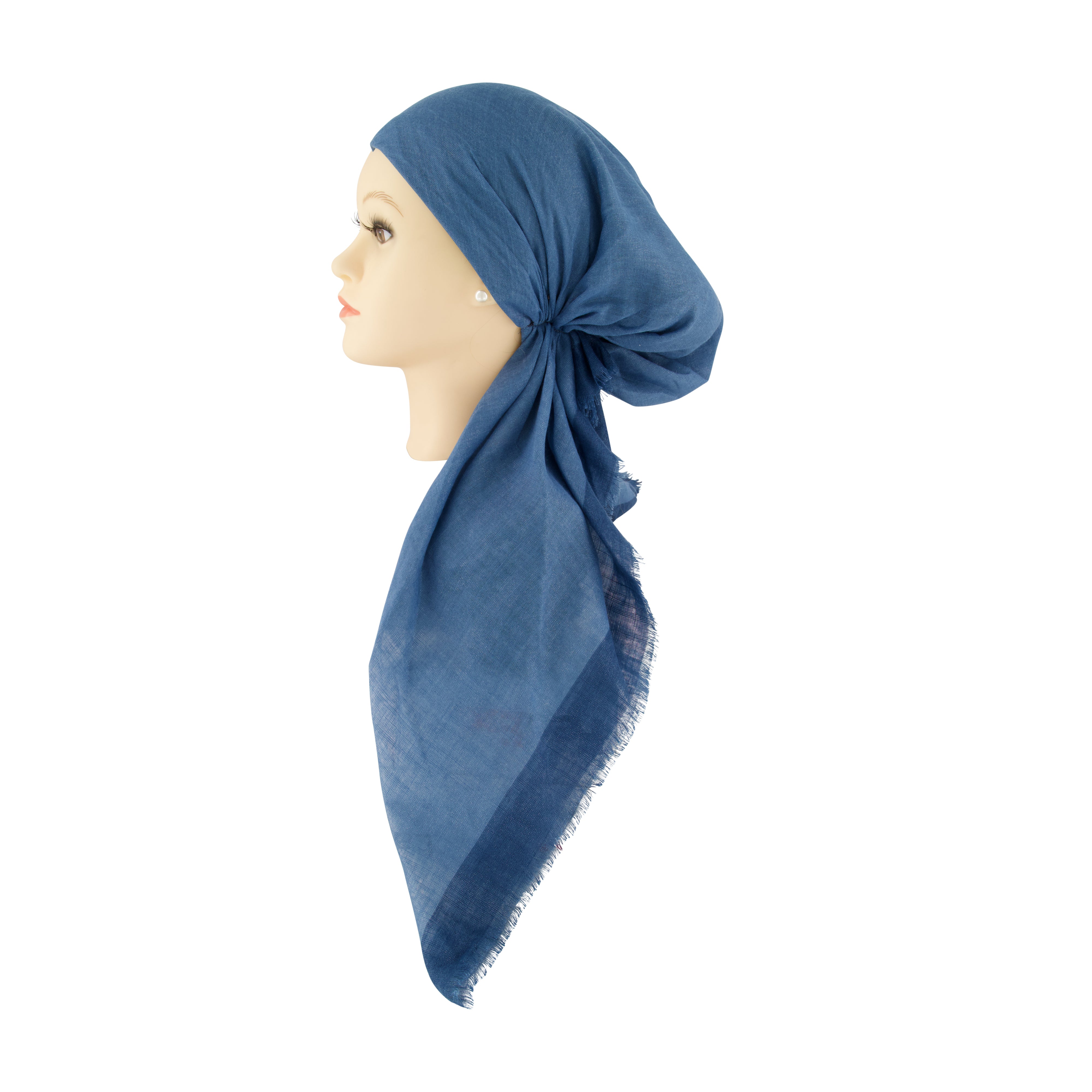 Solid with Border Headscarf