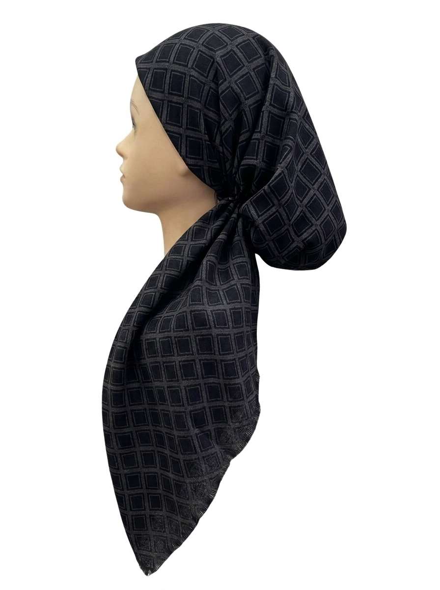 Diamond Headscarf Black