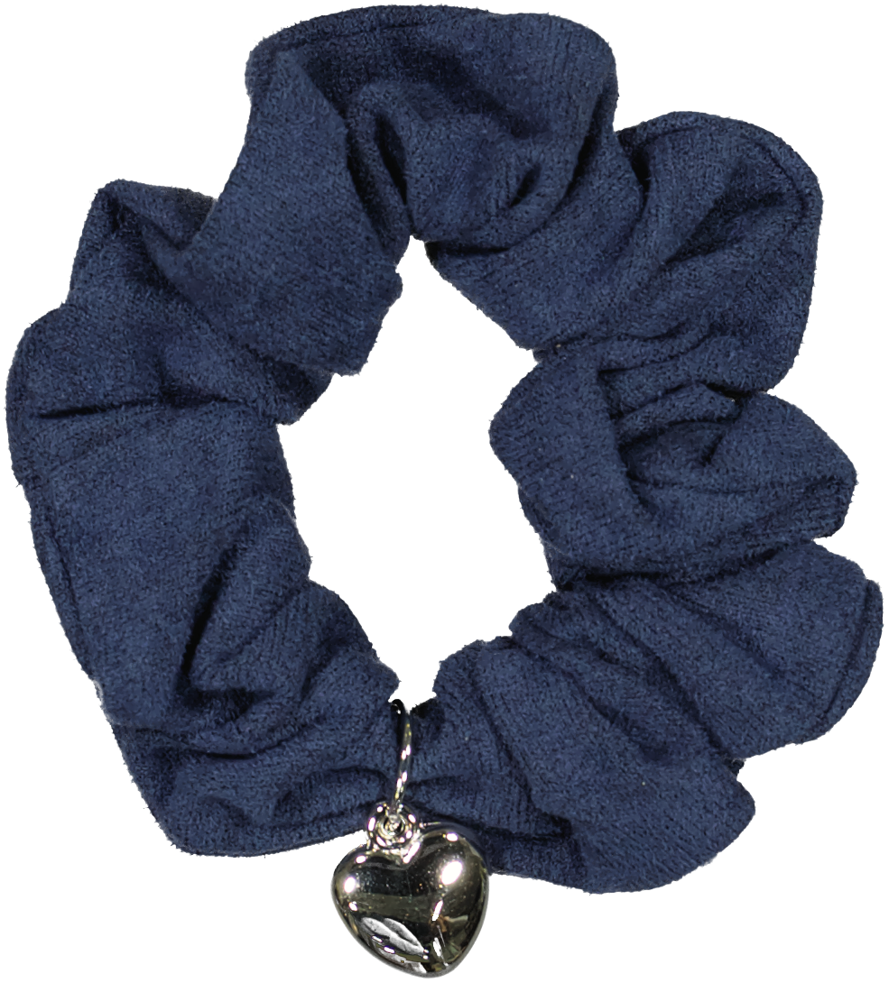 Heart Charm Scrunchy