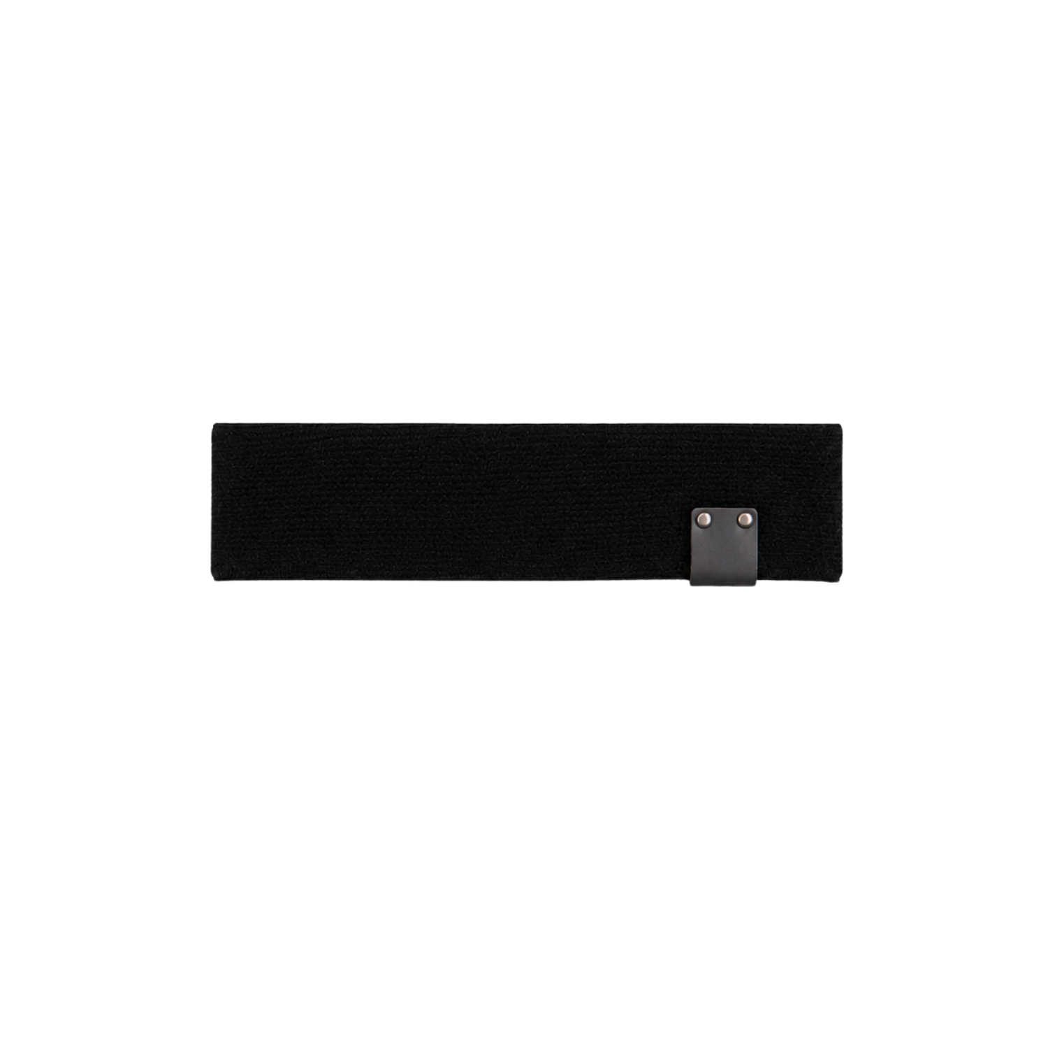 Leather Tab Toddler Junior Headwrap Black