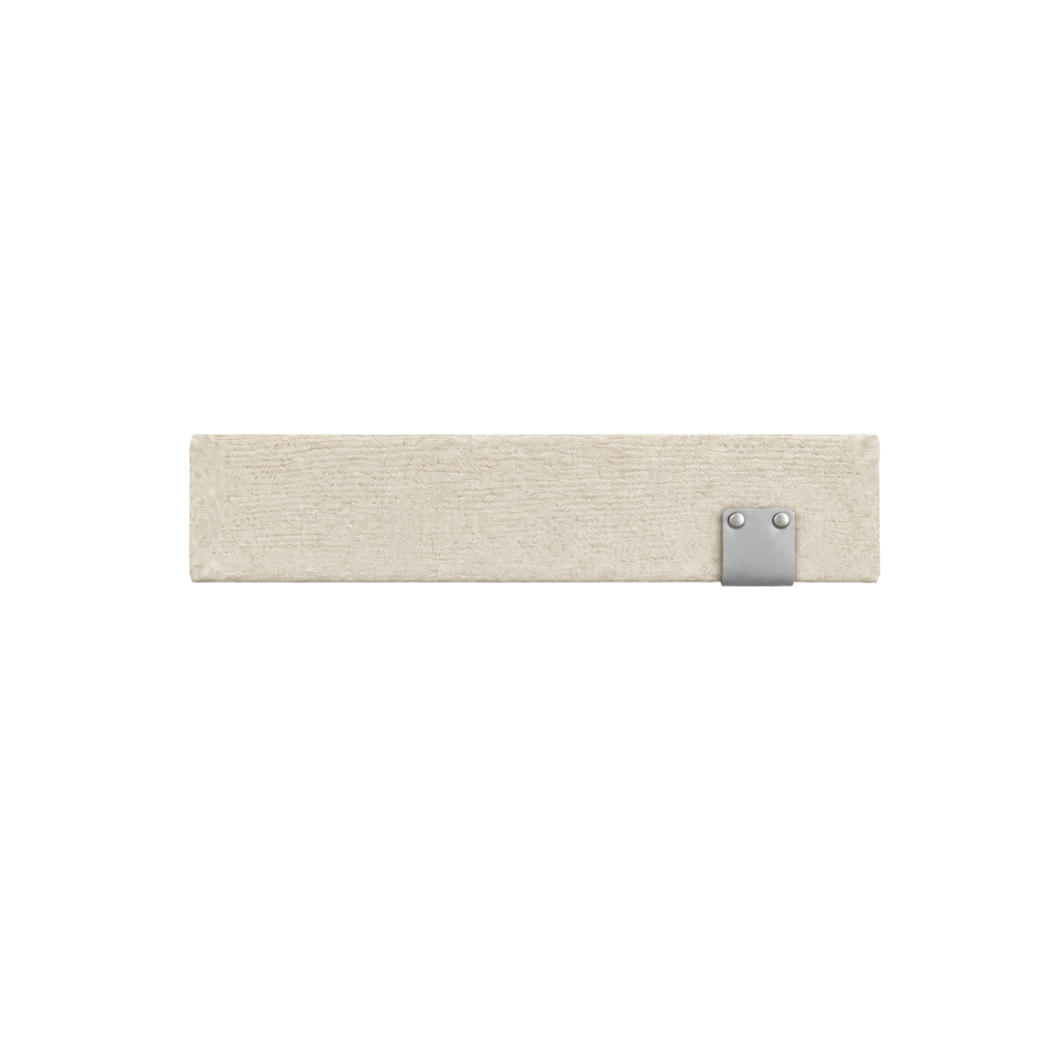 Leather Tab Toddler Junior Headwrap Ivory
