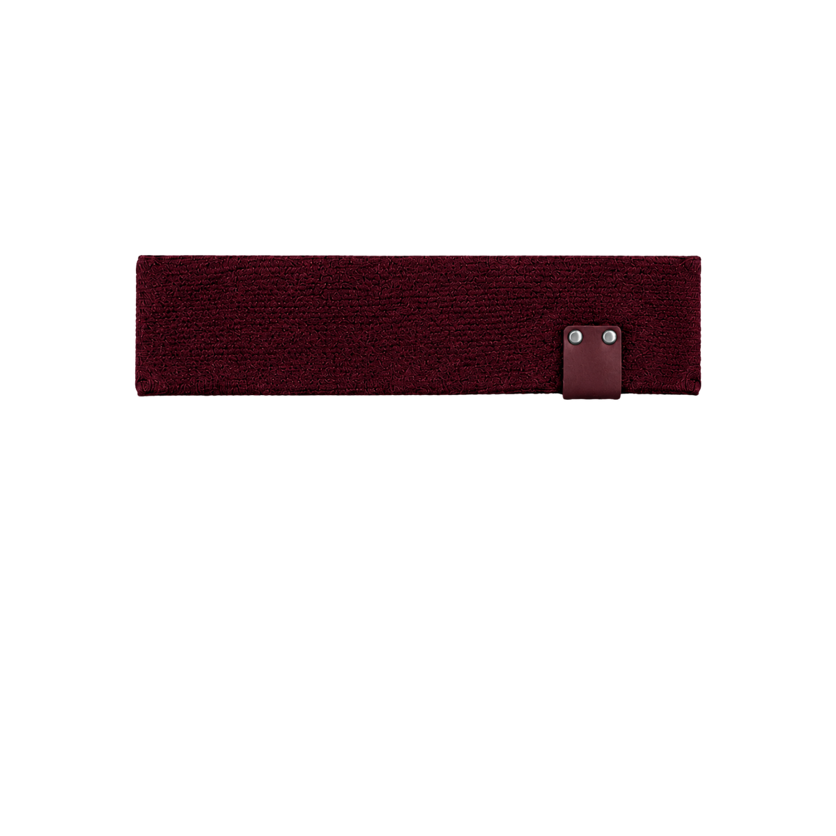 Leather Tab Toddler Junior Headwrap Burgundy