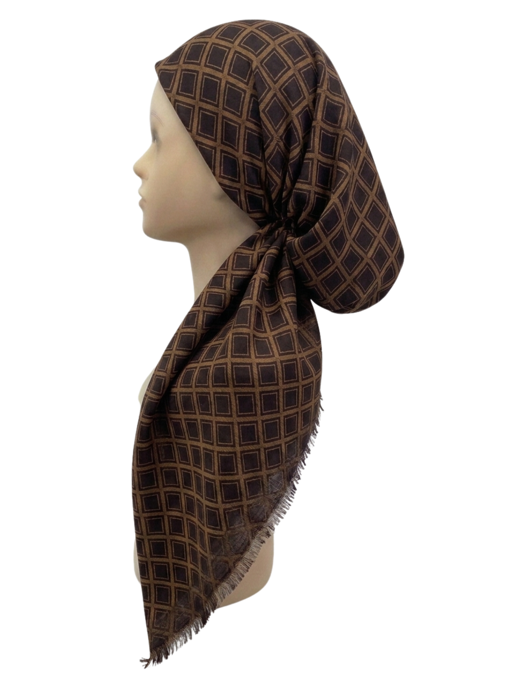 Diamond Headscarf Brown