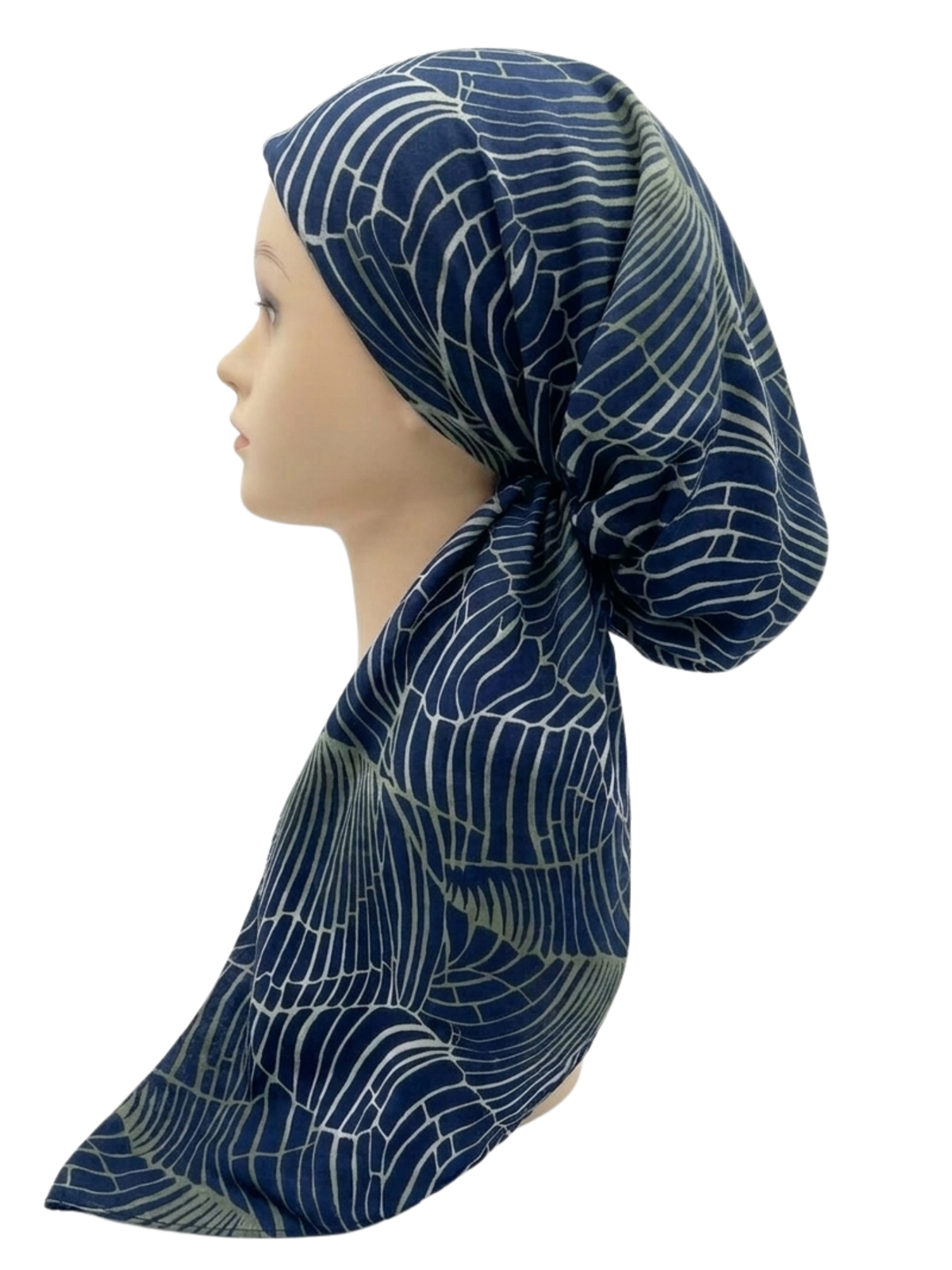 Colored Lines Headscarf Navy