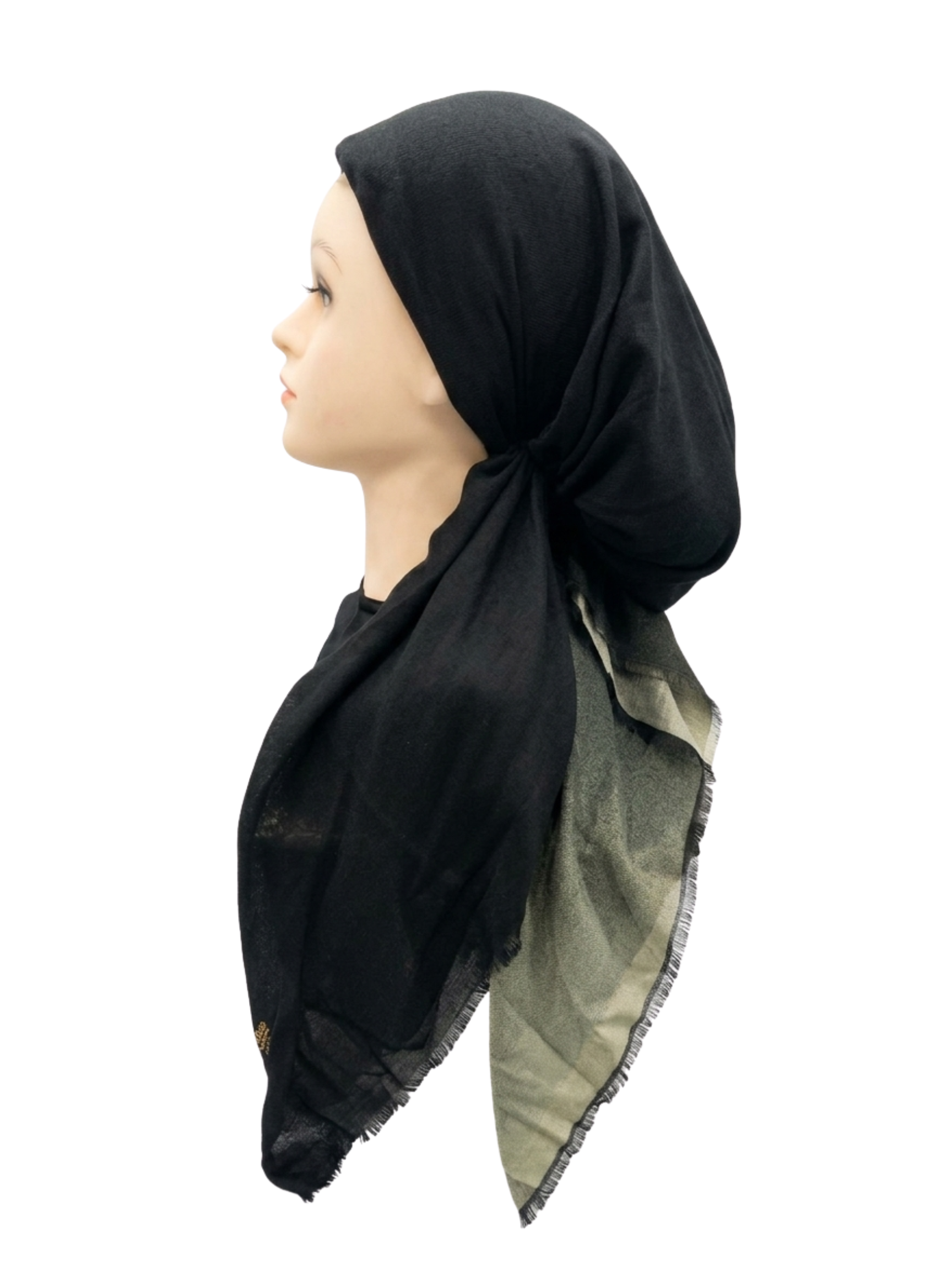 Ombre Headscarf Black/Olive