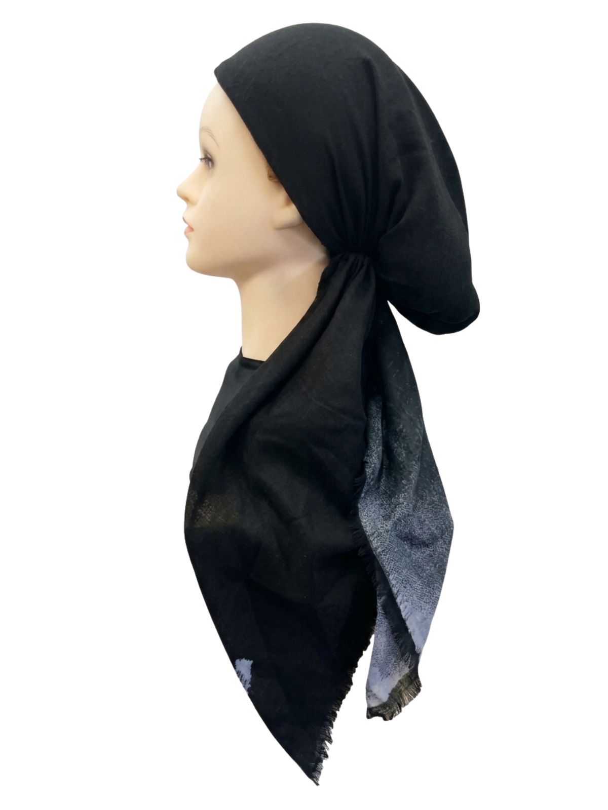 Ombre Headscarf Black/Grey