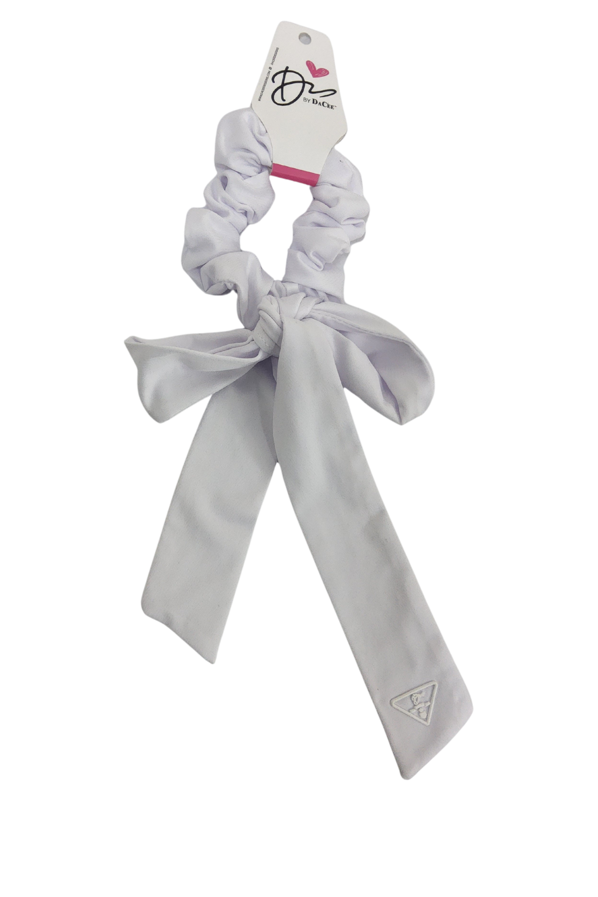 Sports Triangle Patch Large Bow Scrunchy