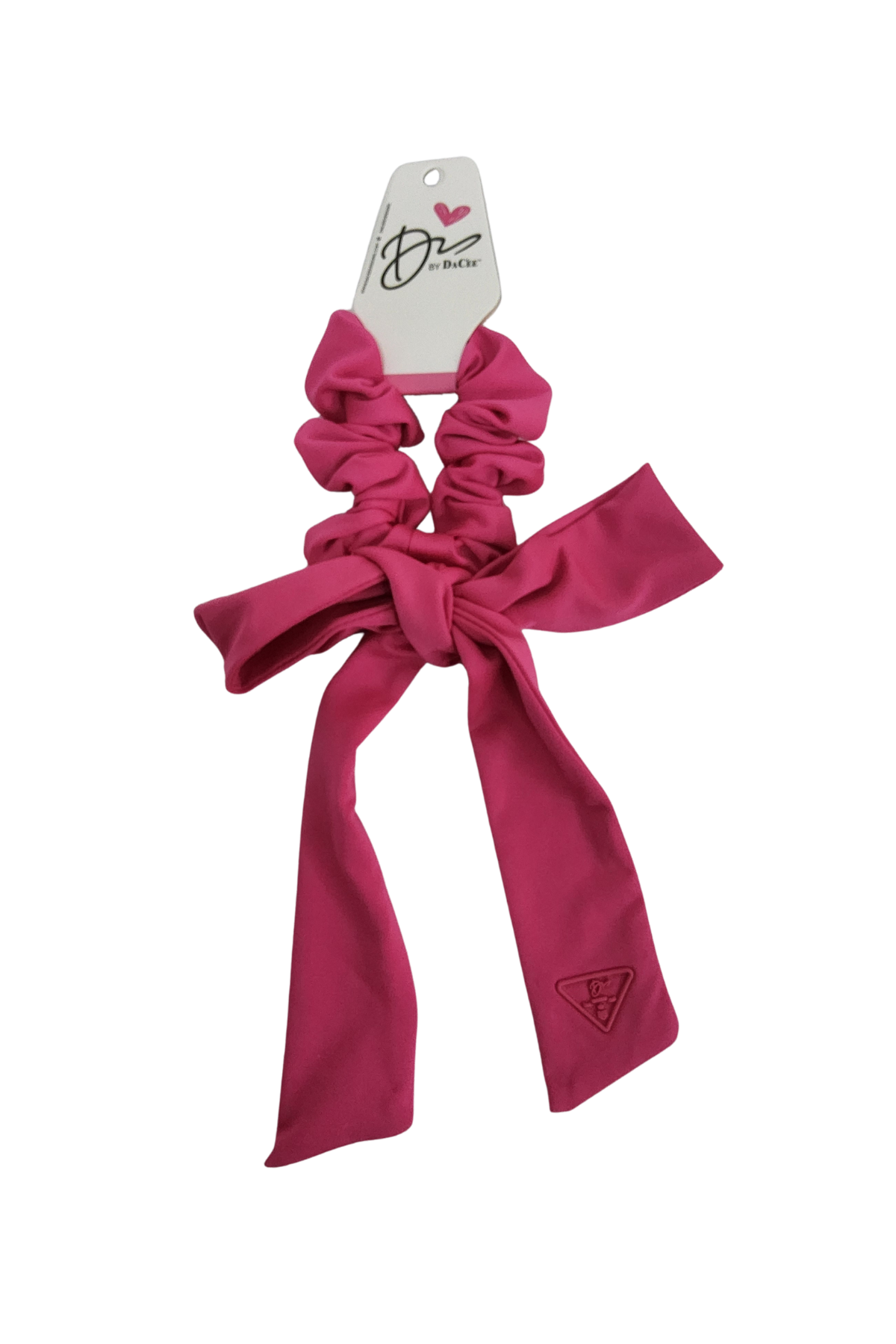 Sports Triangle Patch Large Bow Scrunchy