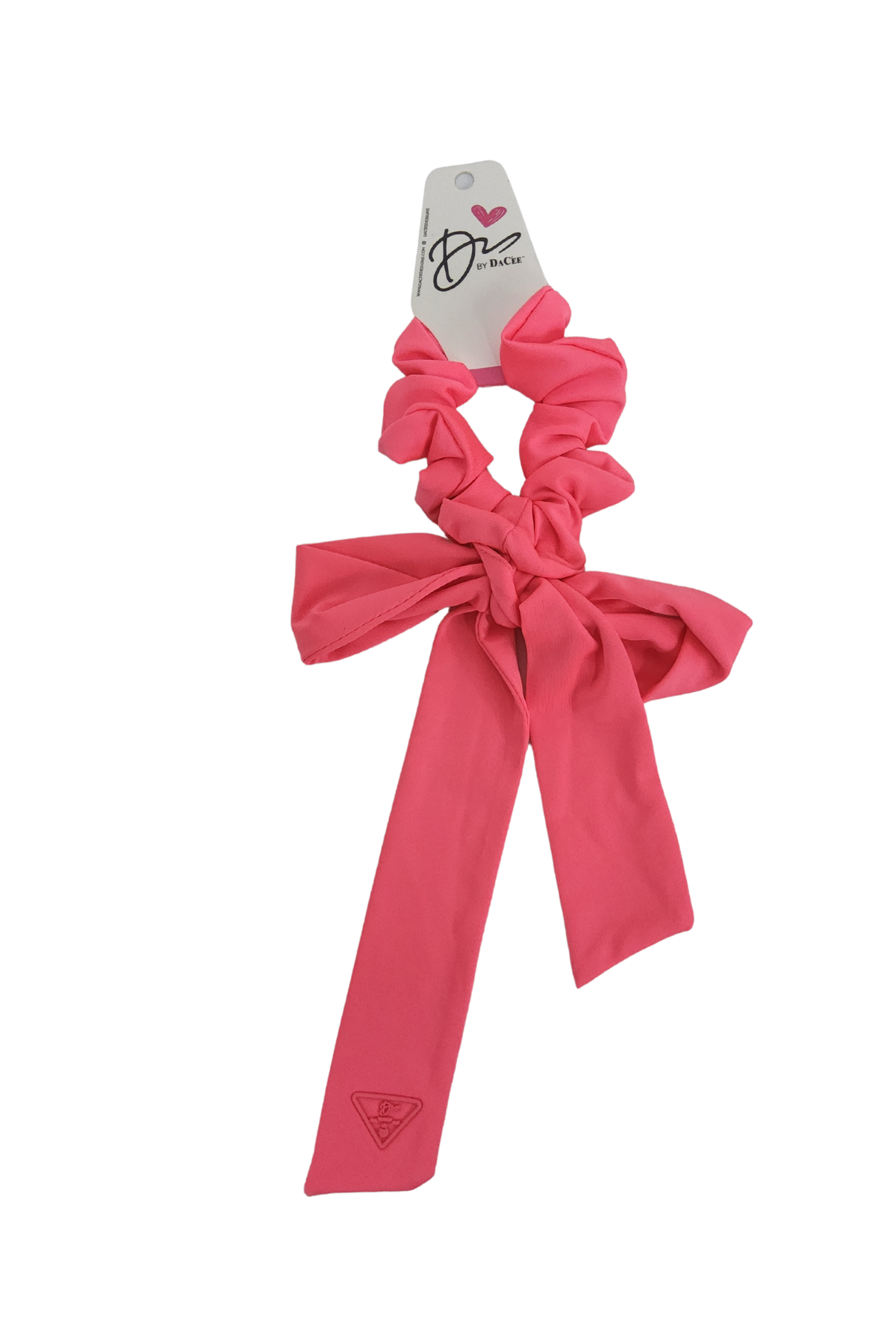 Sports Triangle Patch Large Bow Scrunchy