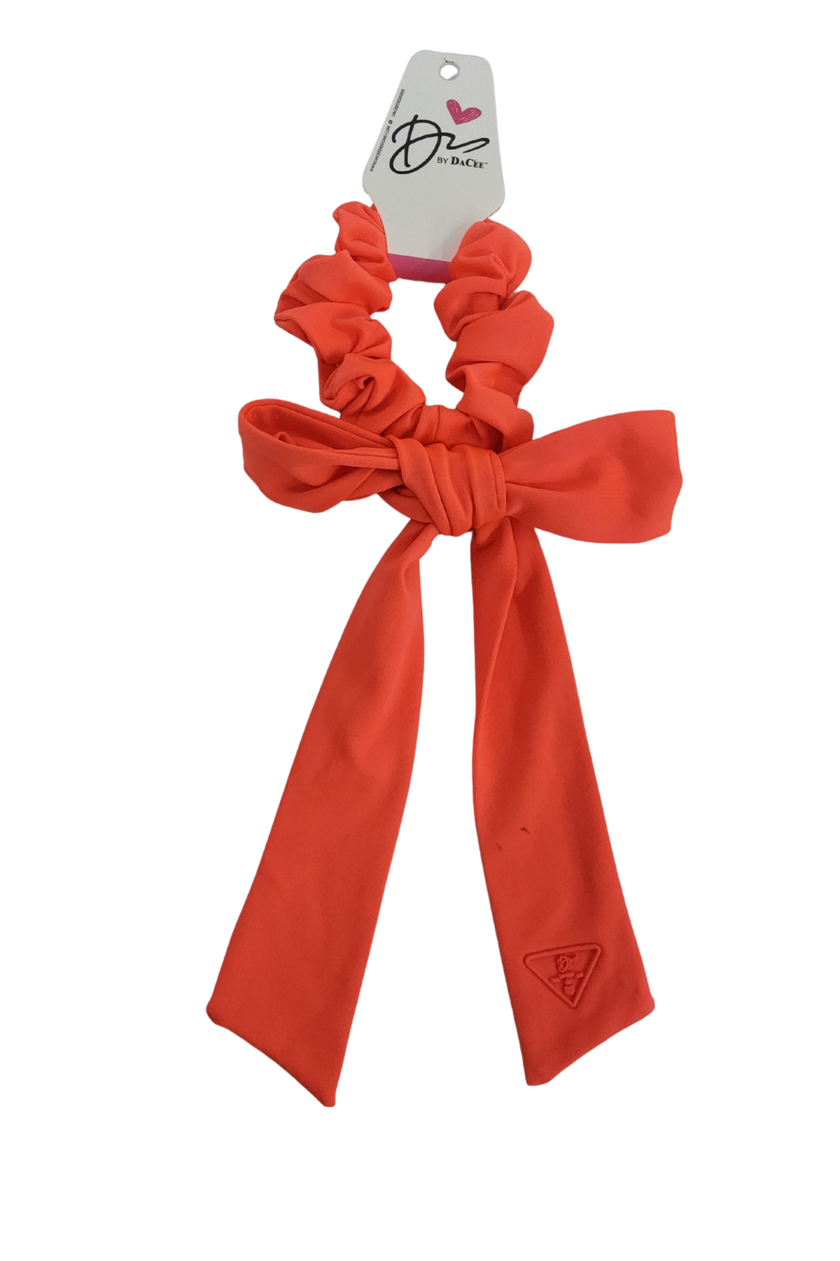 Sports Triangle Patch Large Bow Scrunchy