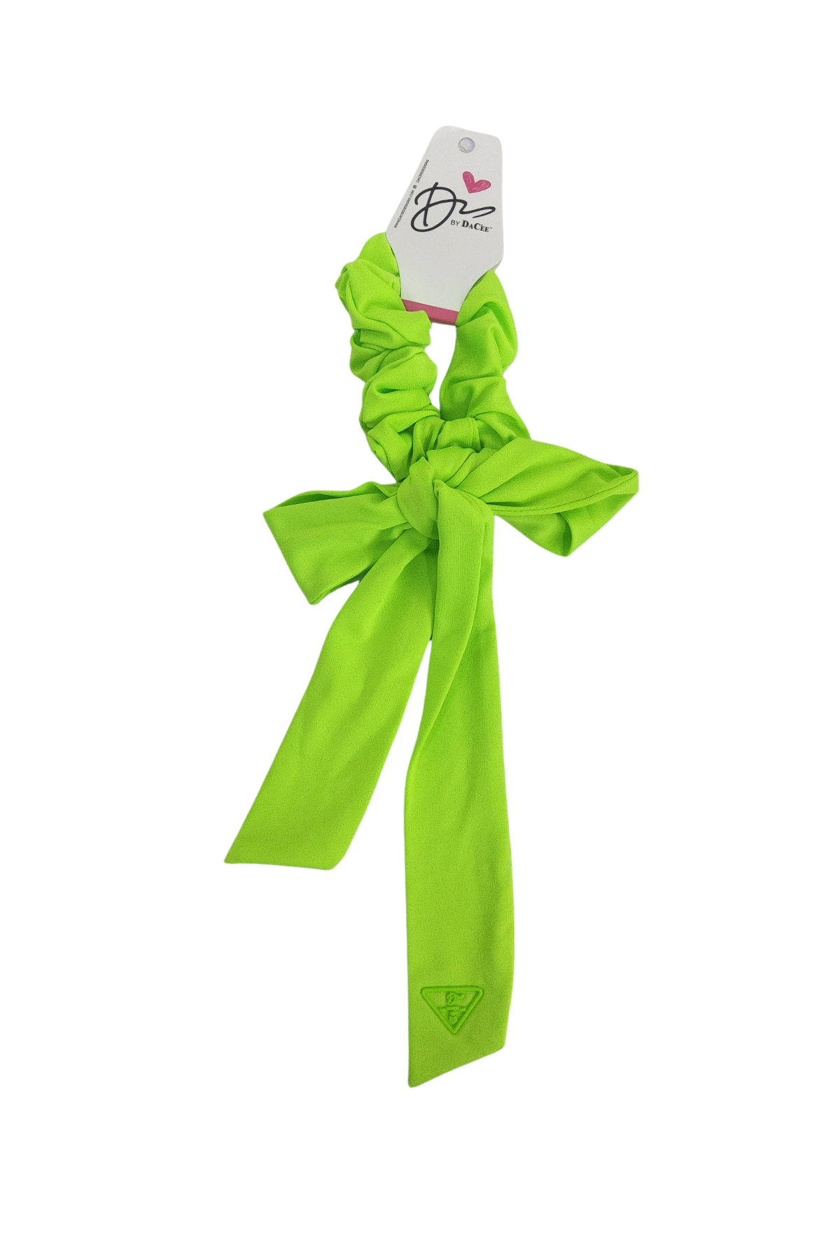 Sports Triangle Patch Large Bow Scrunchy