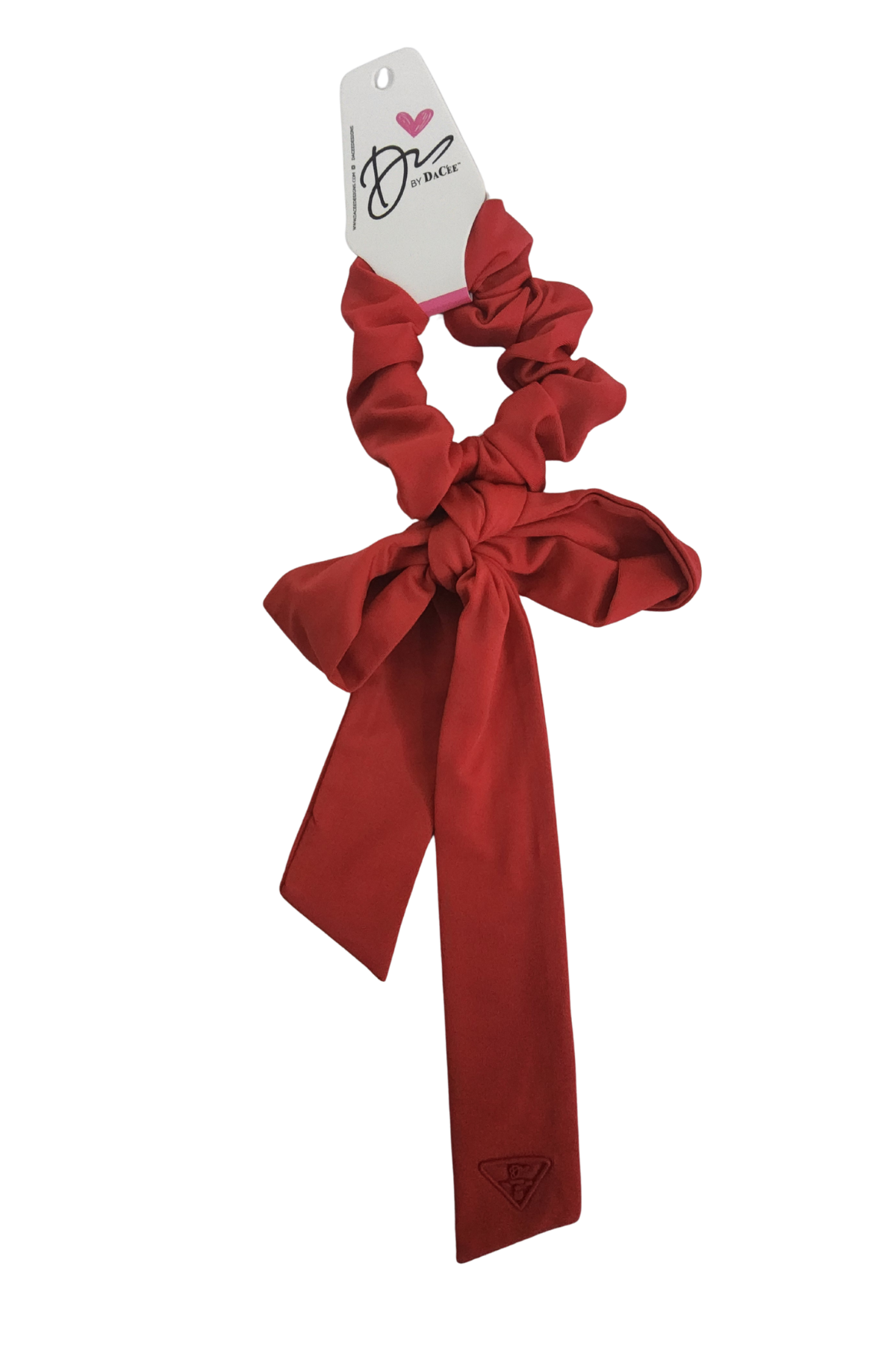 Sports Triangle Patch Large Bow Scrunchy