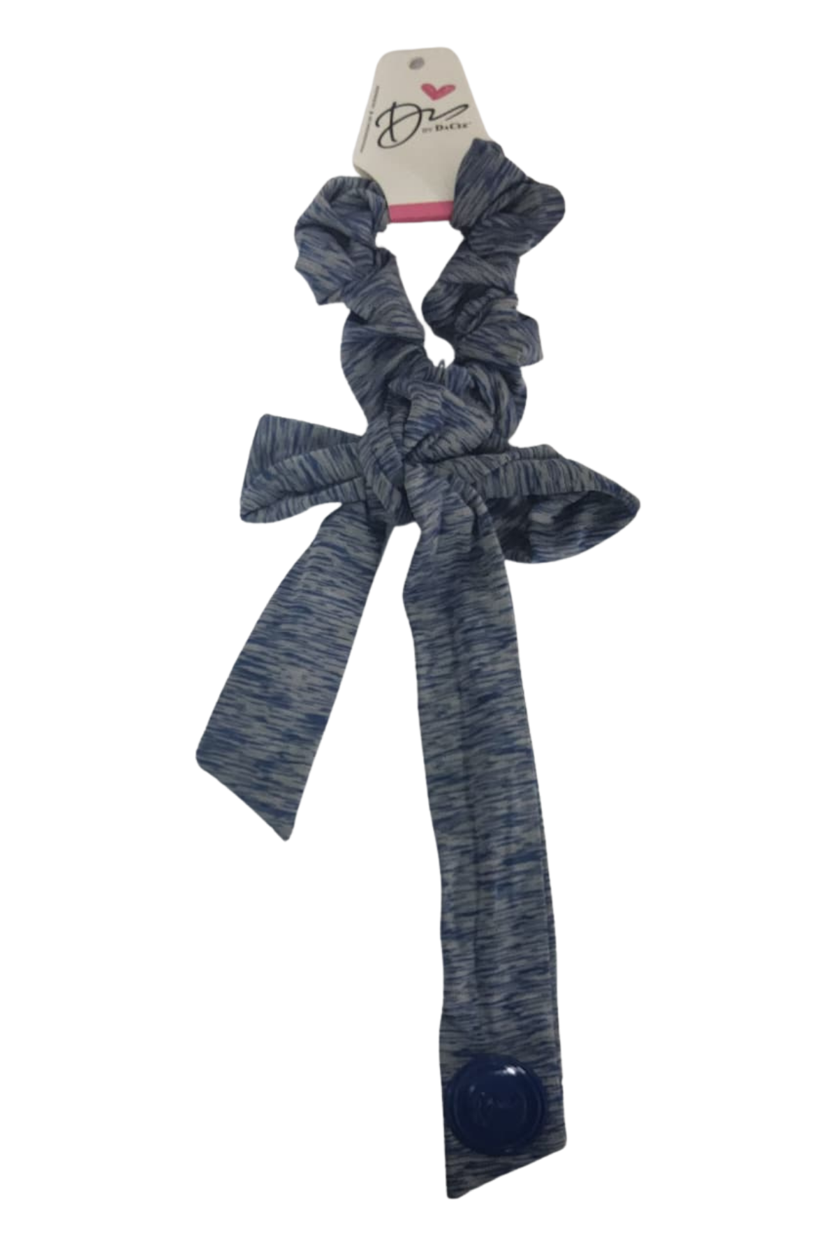 Heathered with Jelly Logo Large Bow Scrunchy