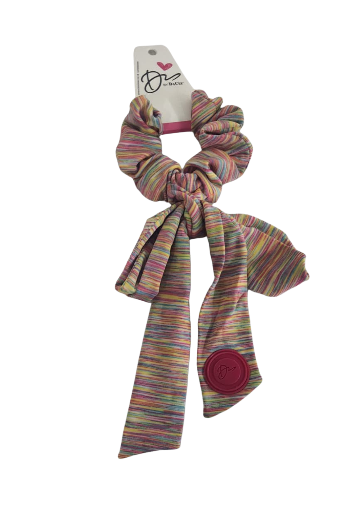 Heathered with Jelly Logo Large Bow Scrunchy