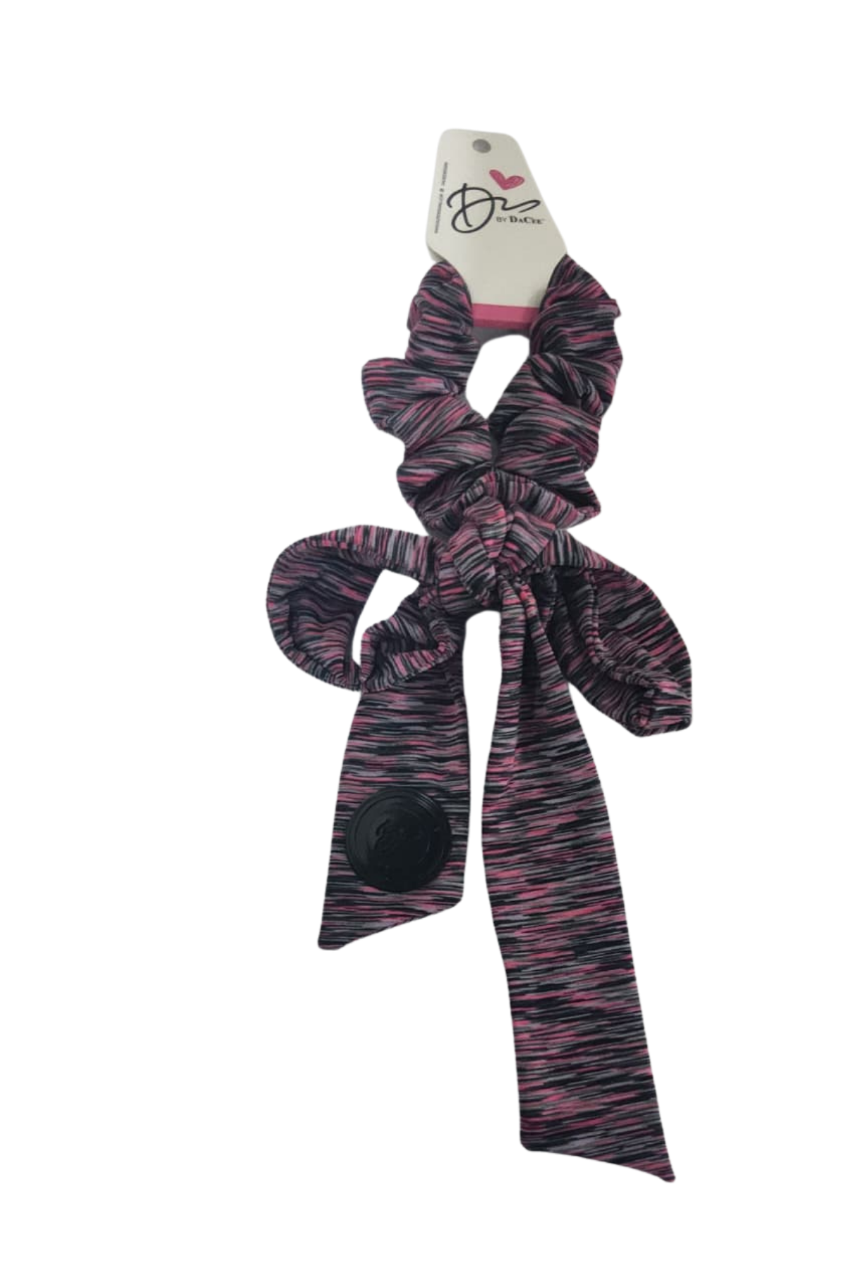 Heathered with Jelly Logo Large Bow Scrunchy