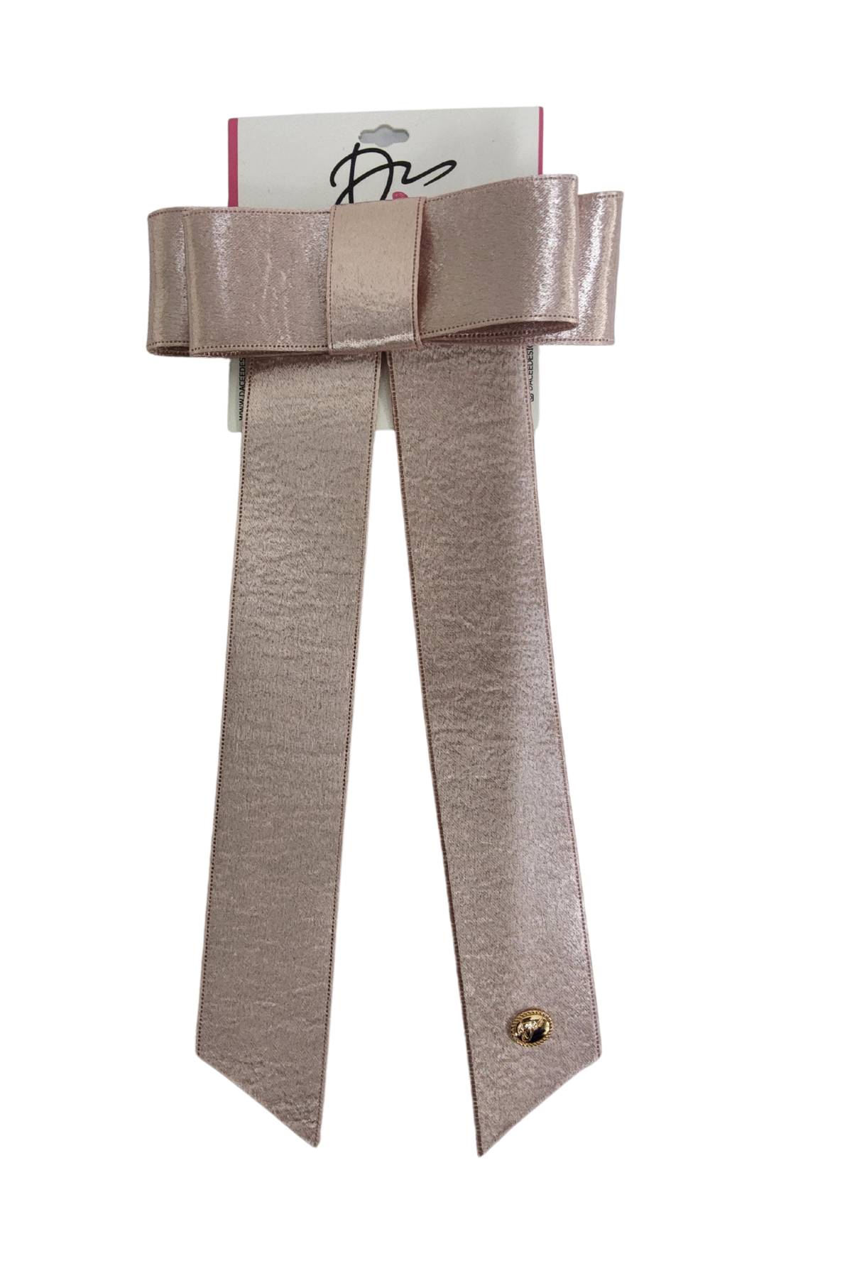 Satin Ribbon Double Bow Large Clip