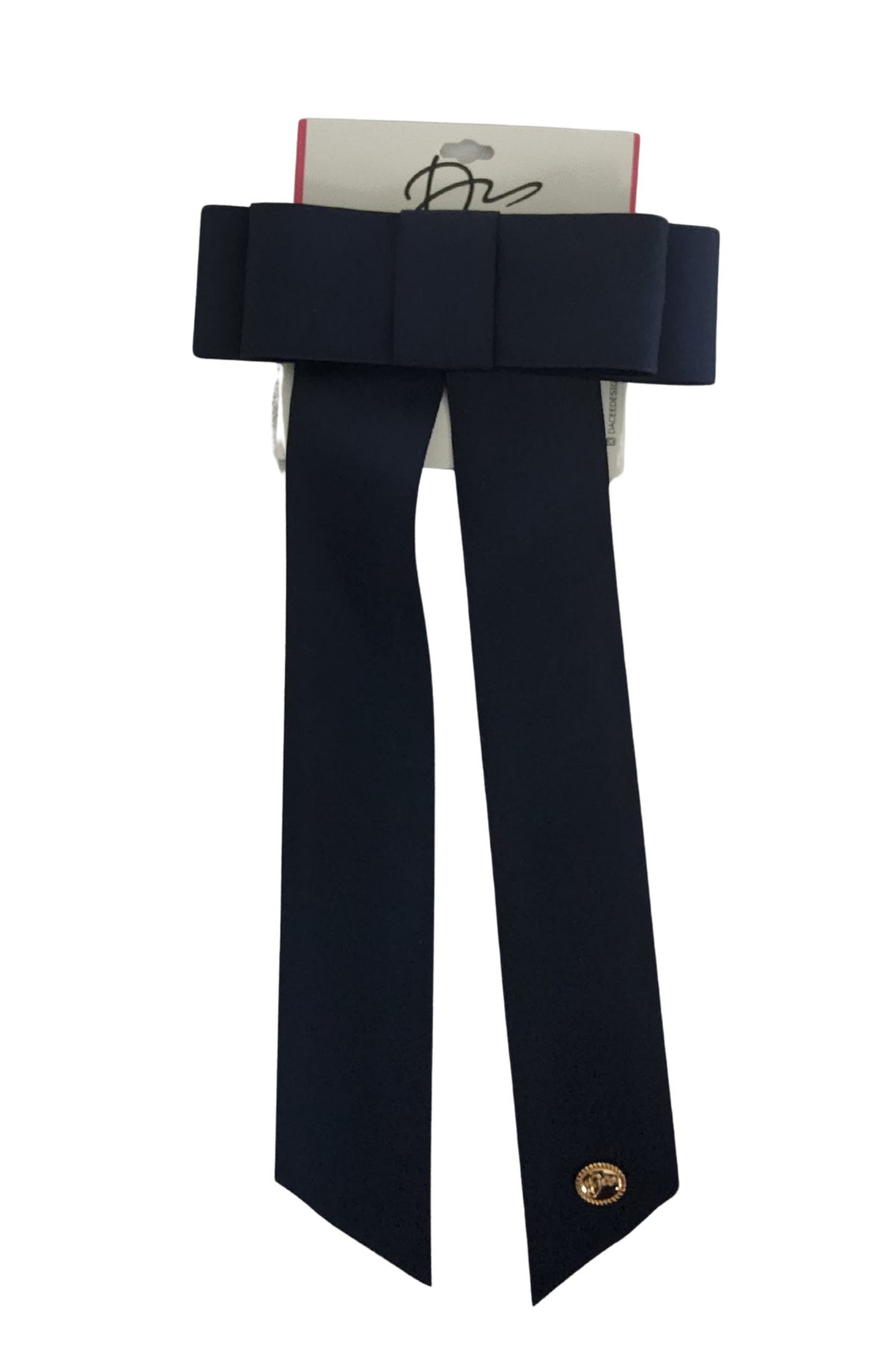 Satin Ribbon Double Bow Large Clip