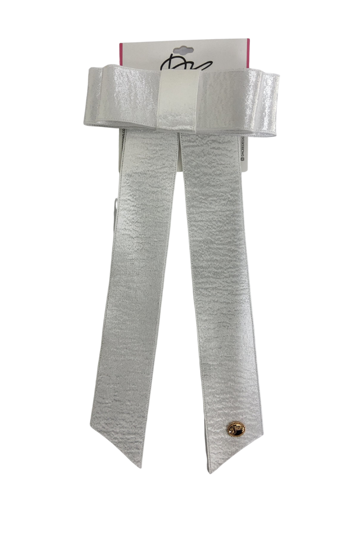 Satin Ribbon Double Bow Large Clip