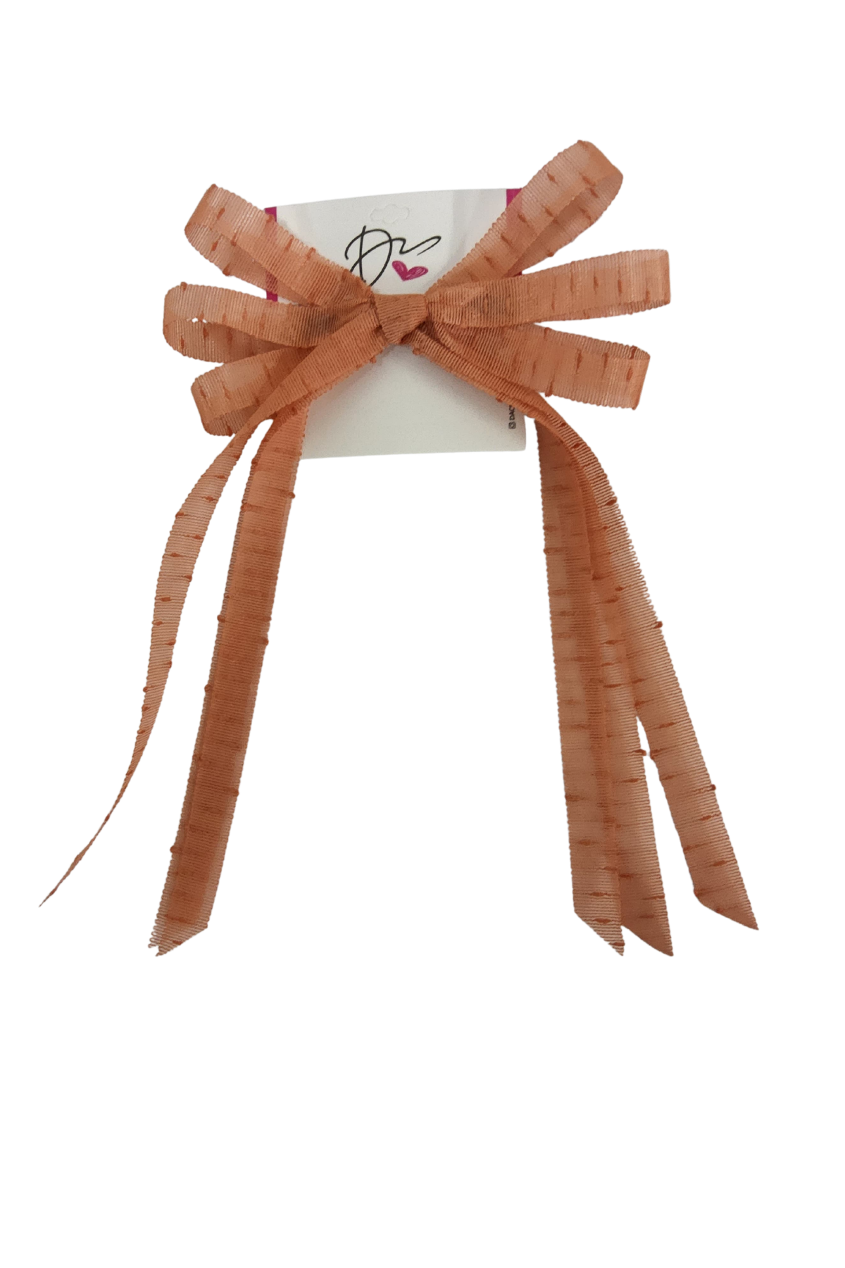 Speckled Ribbon Bow Large Clip