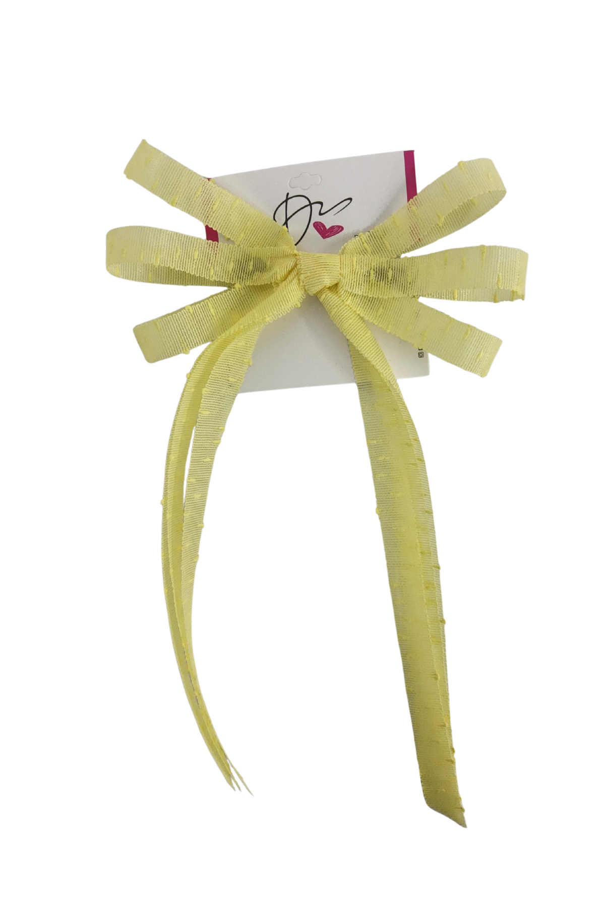 Speckled Ribbon Bow Large Clip