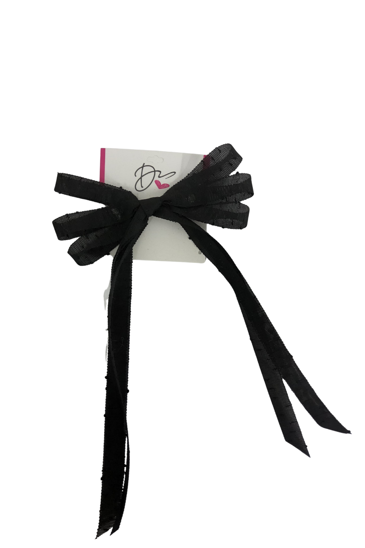 Speckled Ribbon Bow Large Clip