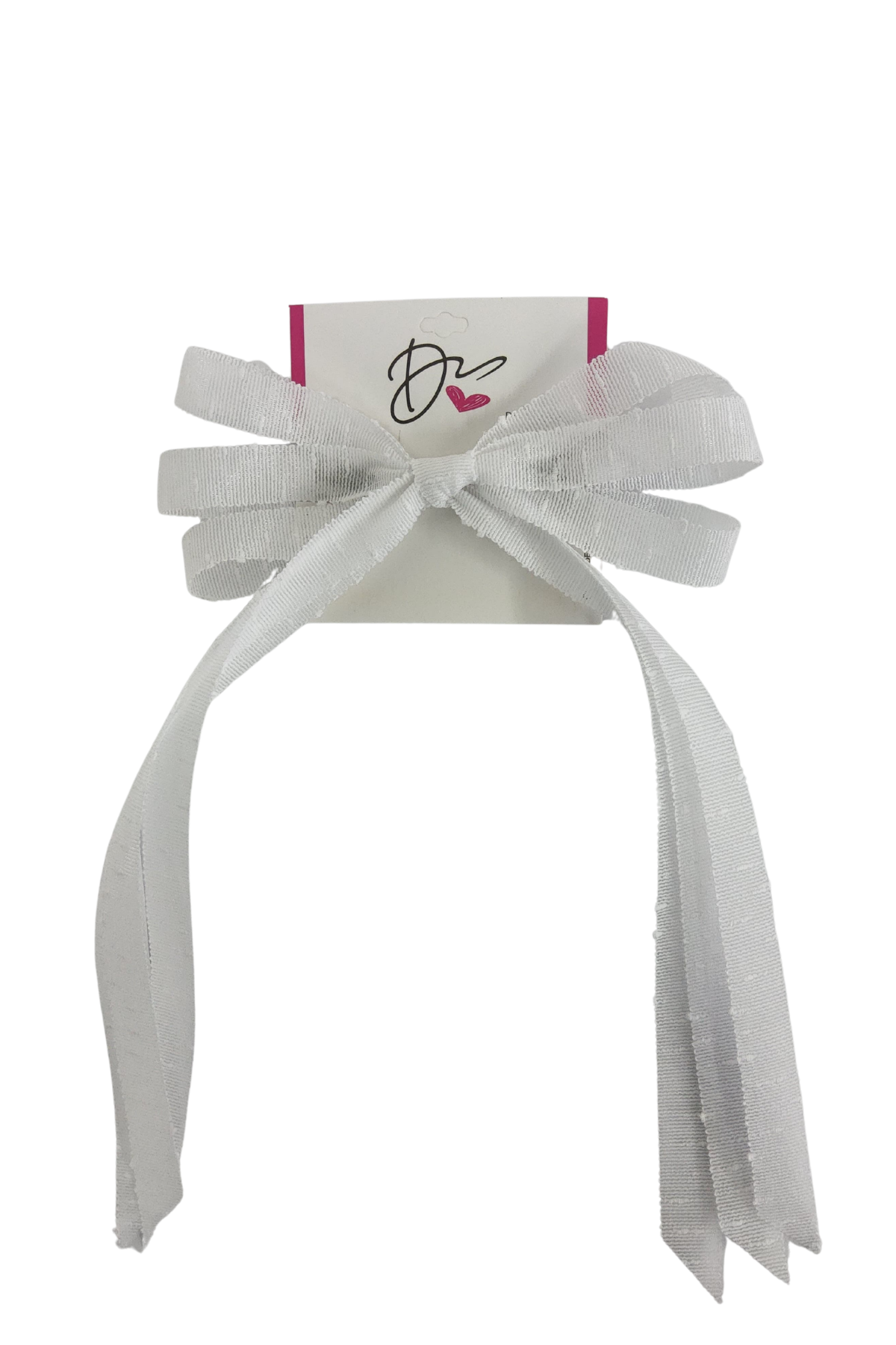 Speckled Ribbon Bow Large Clip
