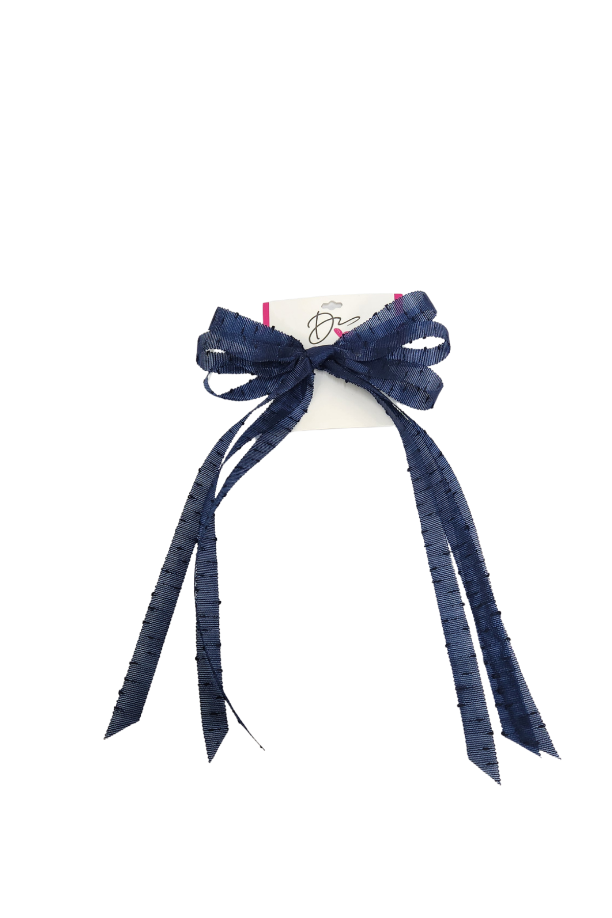 Speckled Ribbon Bow Large Clip