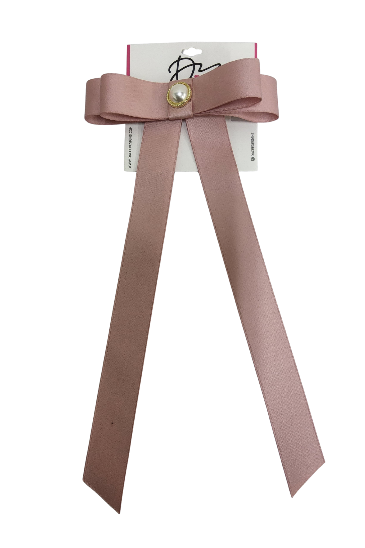 Pearl Rim Bow Large Clip