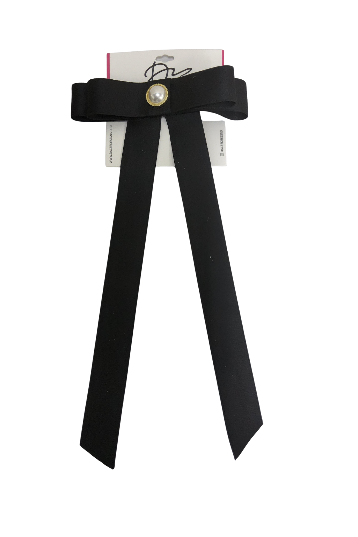 Pearl Rim Bow Large Clip