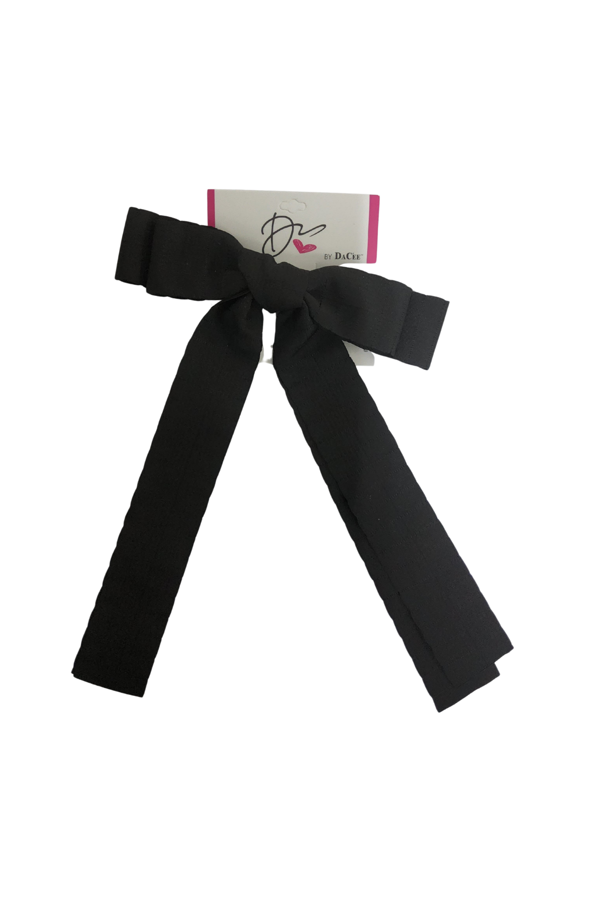 Grosgrain Striped Bow Large Clip