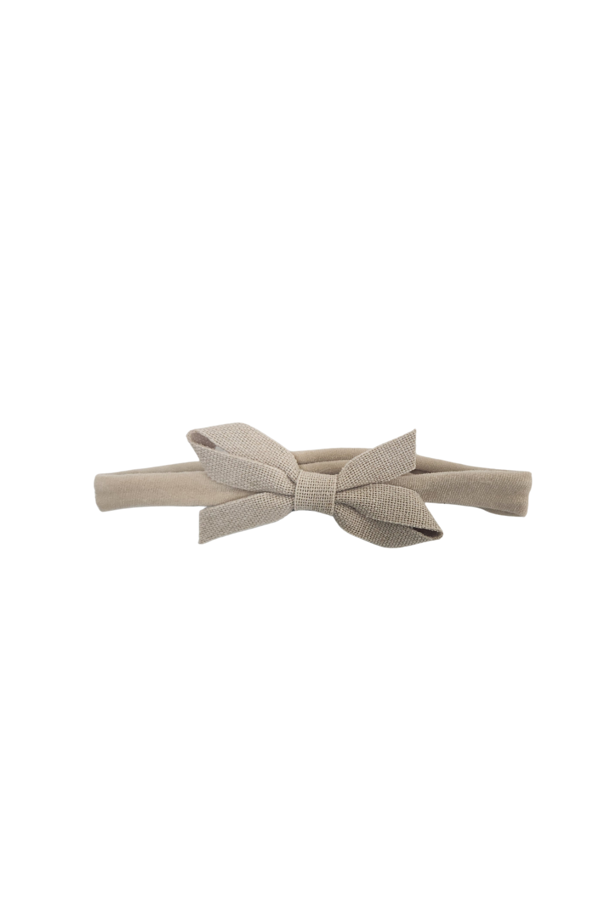 Linen Tuxedo Bow Newborn Baby Headband