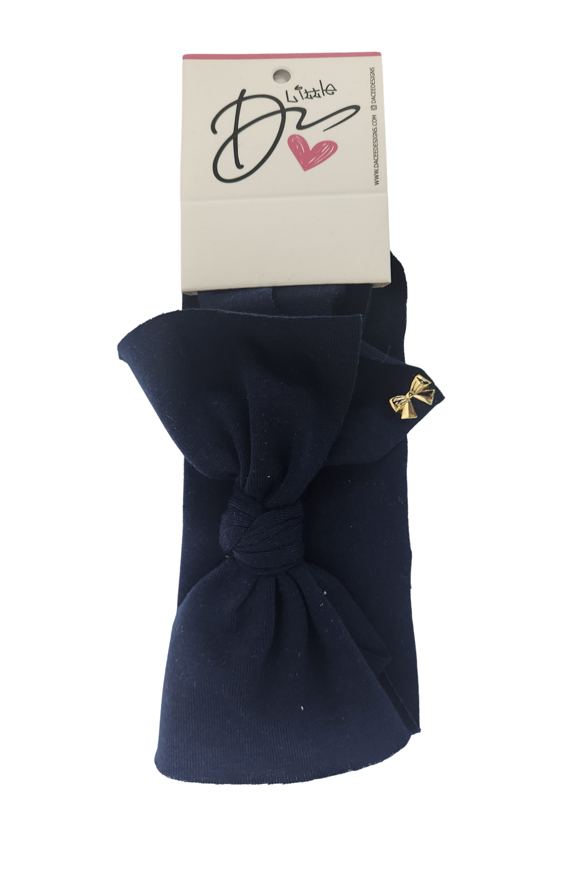 Cotton Gold Bow Baby Headband