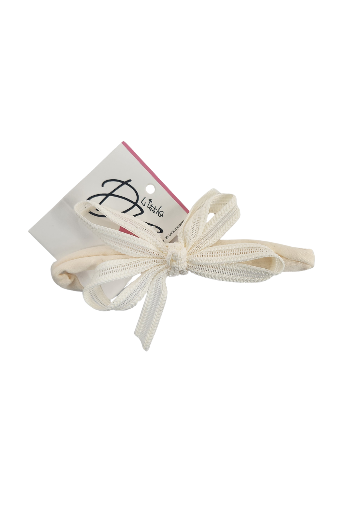 Meshed Ribbed Bow Baby Headband