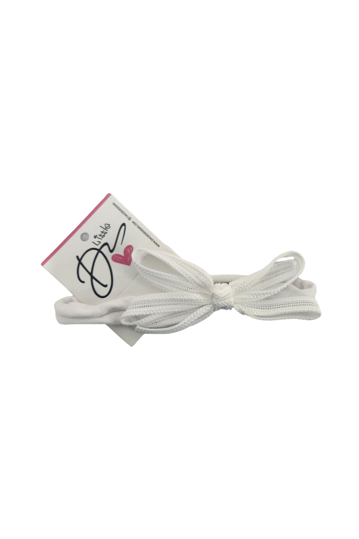 Meshed Ribbed Bow Baby Headband