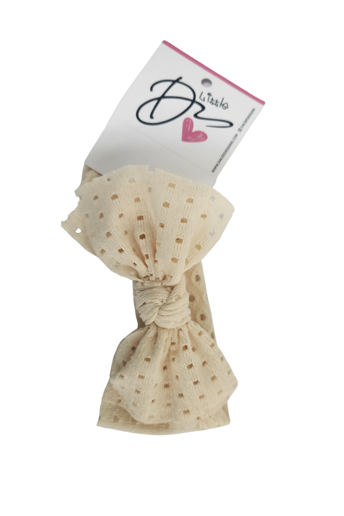 Eyelet Bow Baby Headband